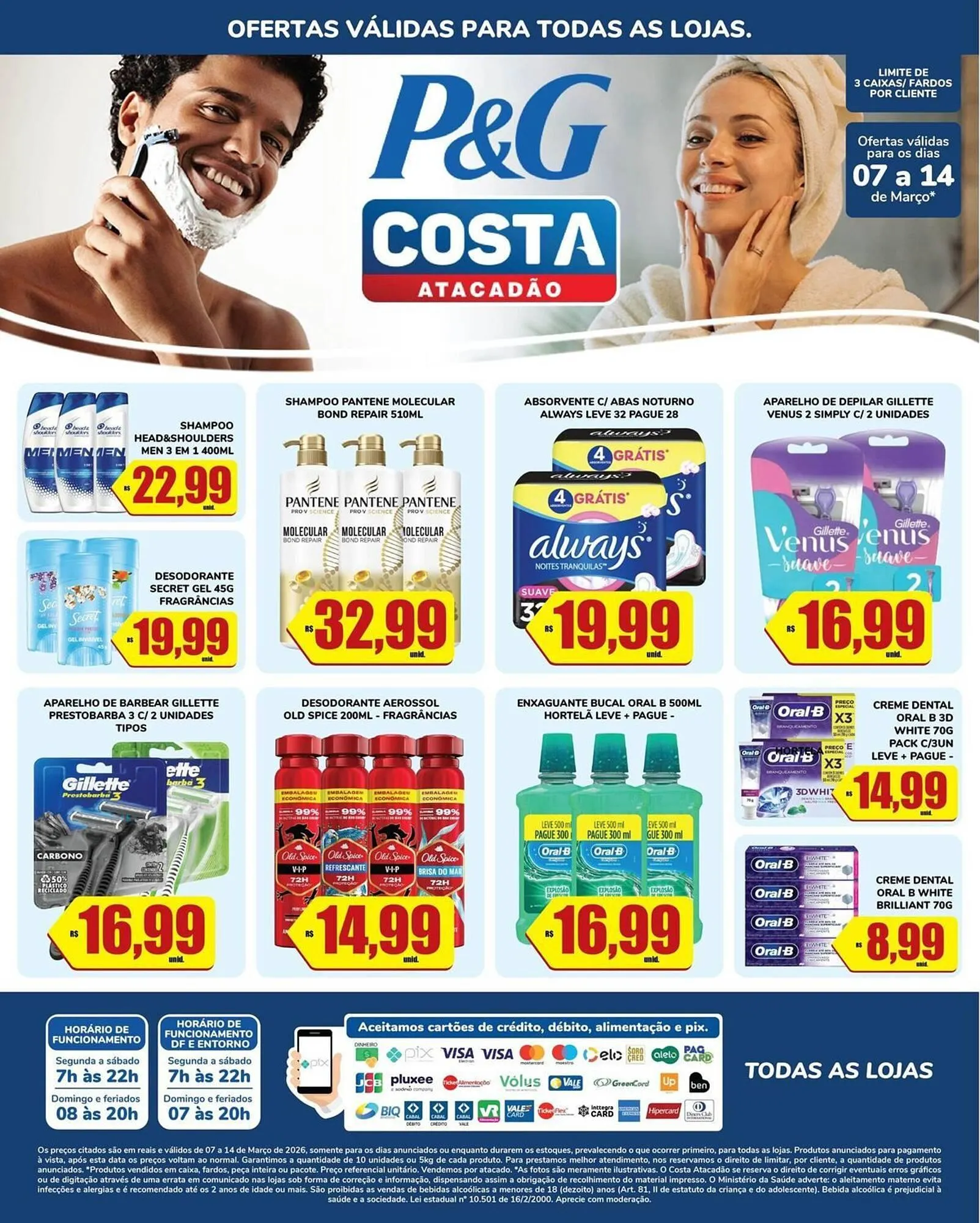 Encarte de Tabloide Costa Atacadão 7 de março até 14 de março 2026 - Pagina 1