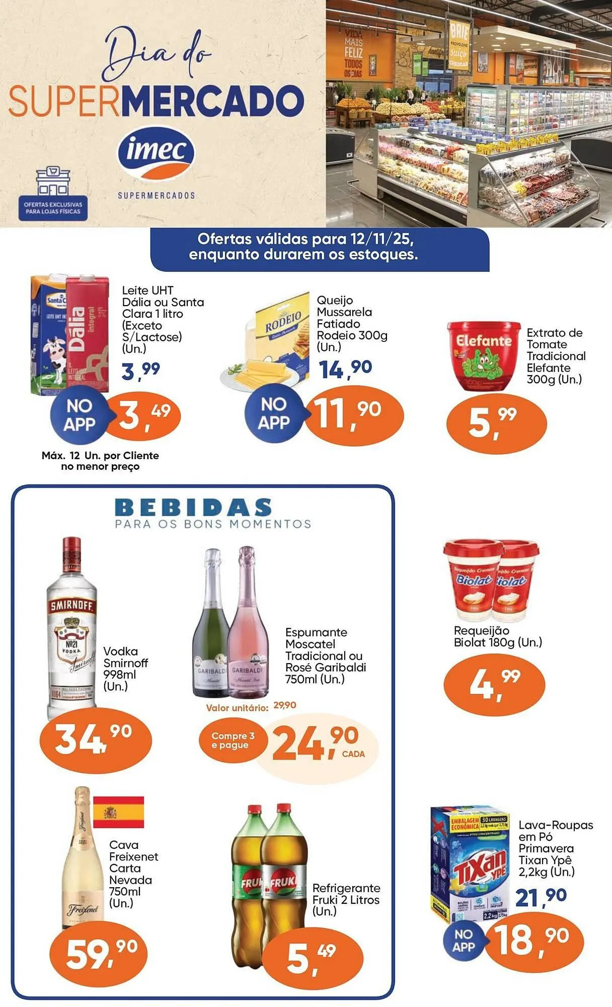 Encarte de Catálogo Imec Supermercados 12 de novembro até 25 de novembro 2025 - Pagina 1