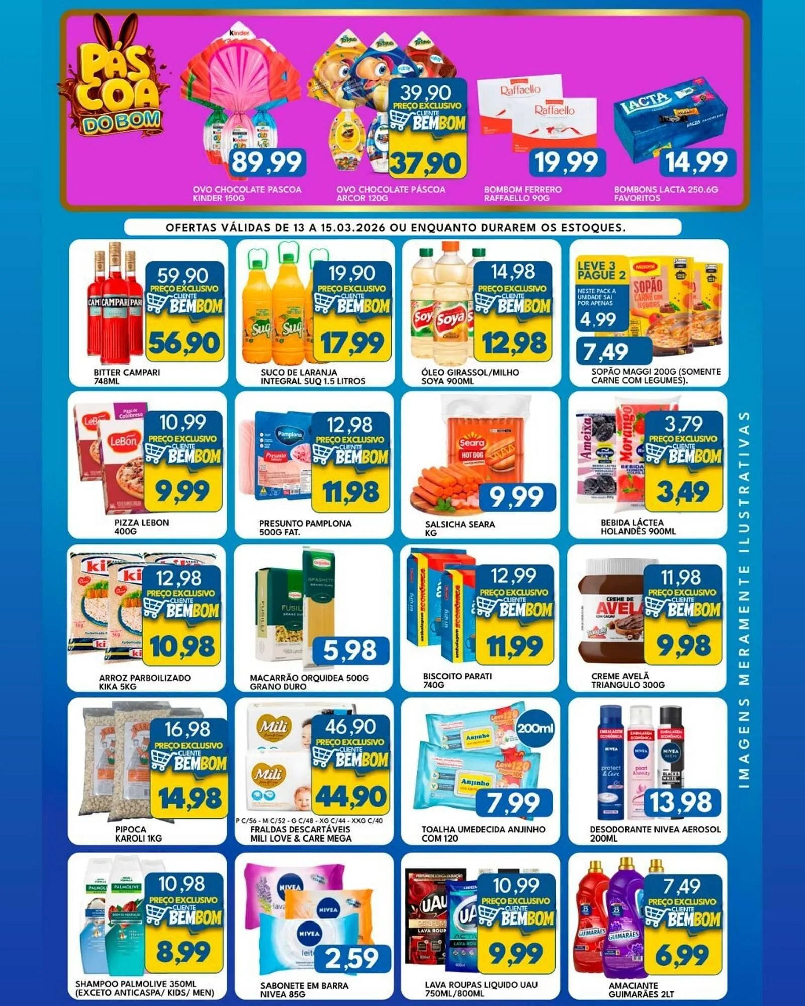 Encarte de Catálogo Rancho Bom Supermercados 13 de março até 15 de março 2026 - Pagina 2