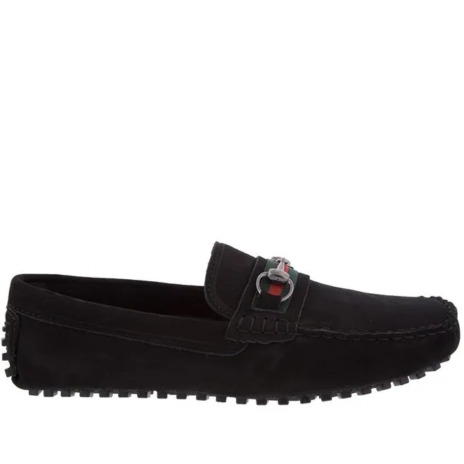 Mocassim Woche Detalhe Fivela Nobuck Preto