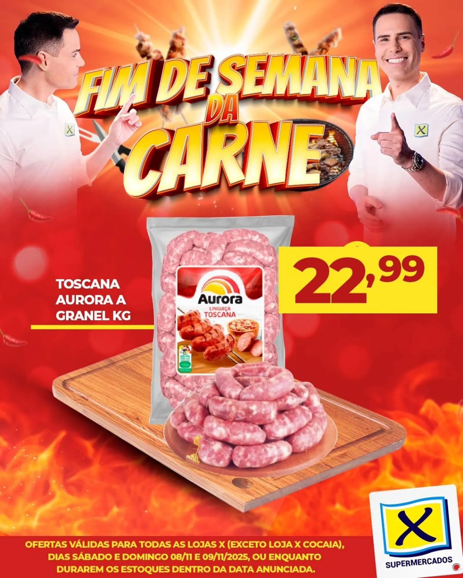 Encarte de Folheto X Supermercados 8 de novembro até 9 de novembro 2025 - Pagina 1