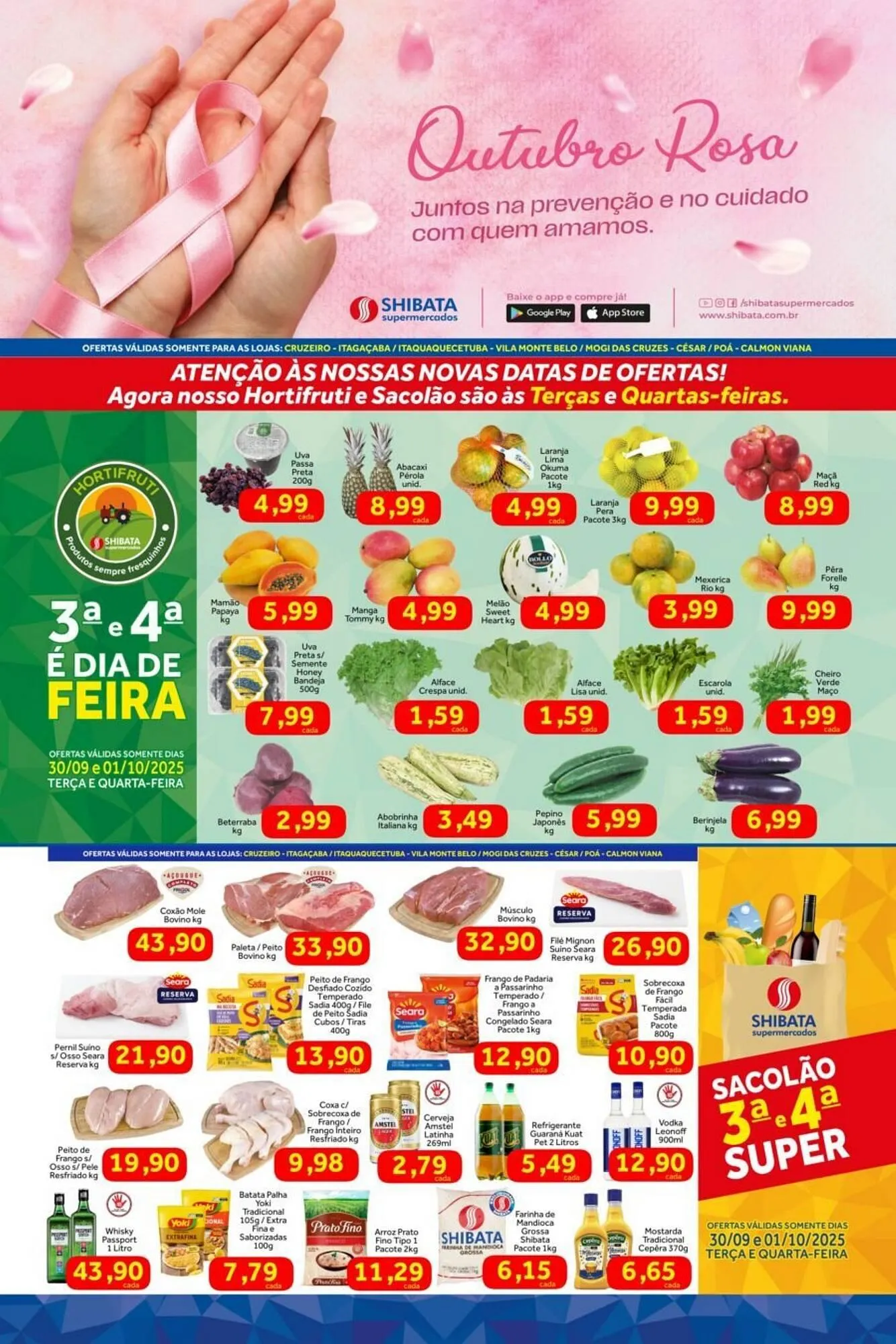 Encarte de Folheto Shibata Supermercados 30 de setembro até 6 de outubro 2025 - Pagina 1