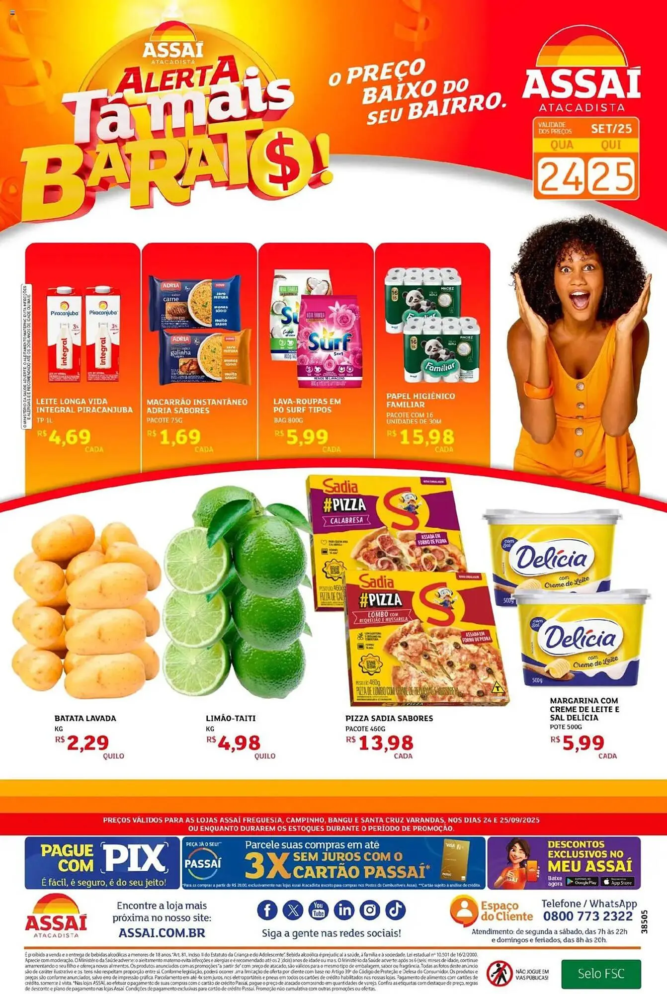 Encarte de Encarte Assaí Atacadista 24 de setembro até 25 de setembro 2025 - Pagina 1