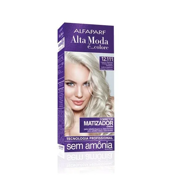 Tintura Alta Moda 12.111 Louro Platina Cinza 150GR