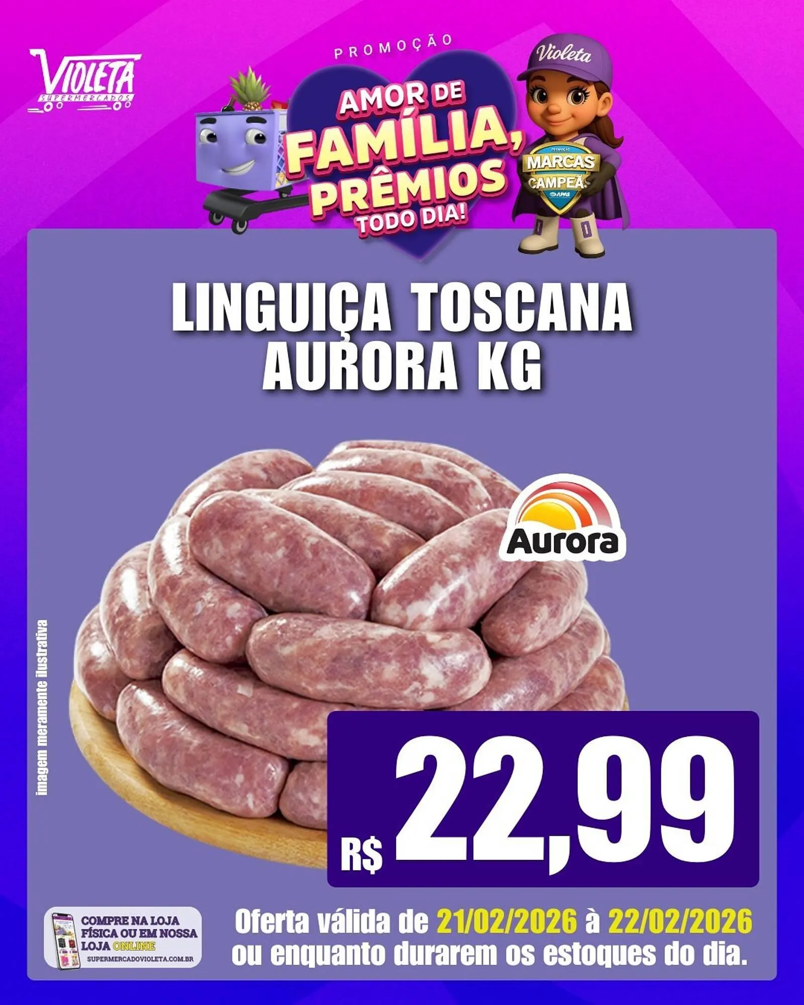 Encarte de Catálogo Violeta Supermercados 21 de fevereiro até 22 de fevereiro 2026 - Pagina 2
