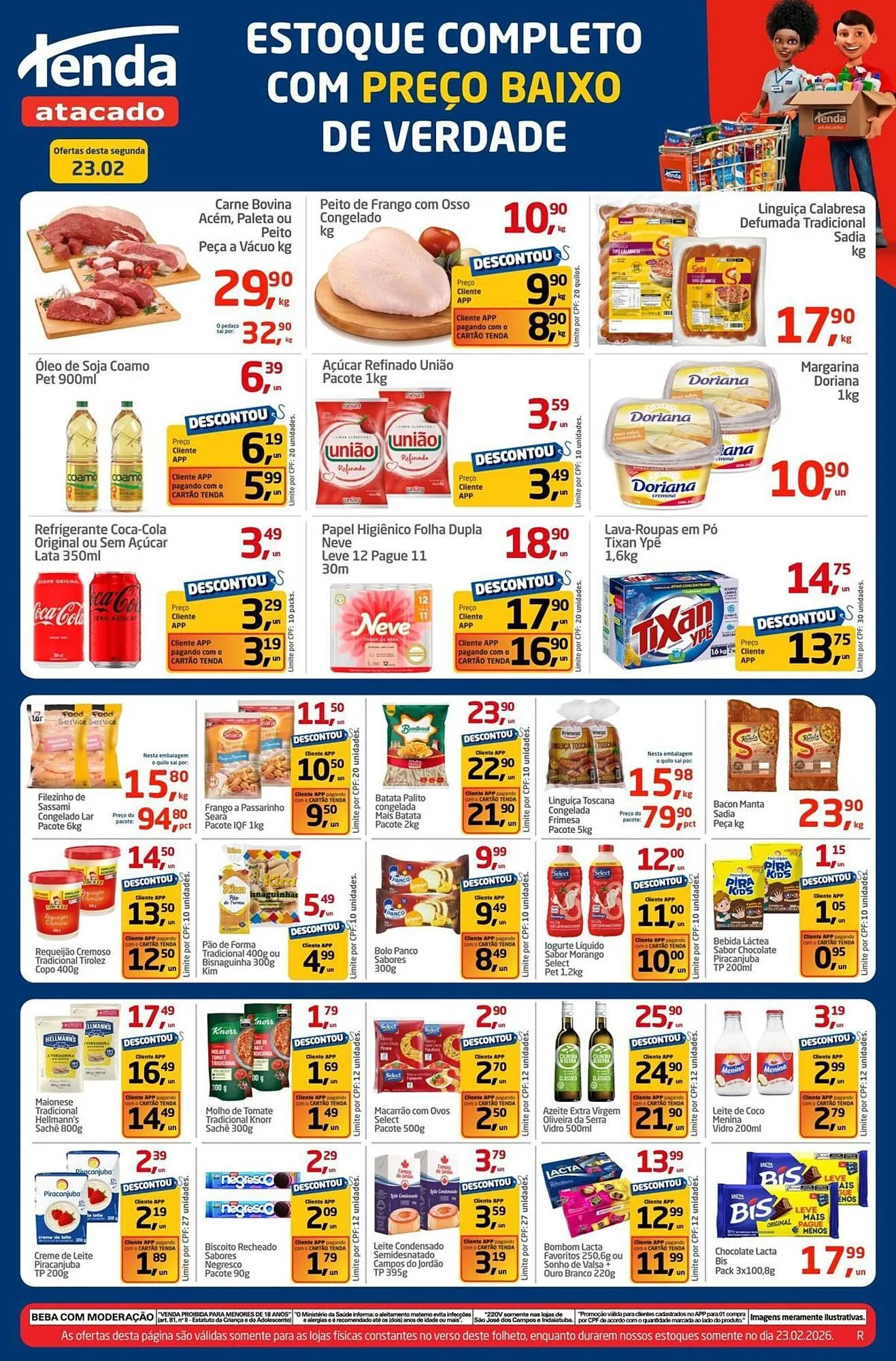 Encarte de Folheto Tenda Atacado 23 de fevereiro até 23 de fevereiro 2026 - Pagina 1