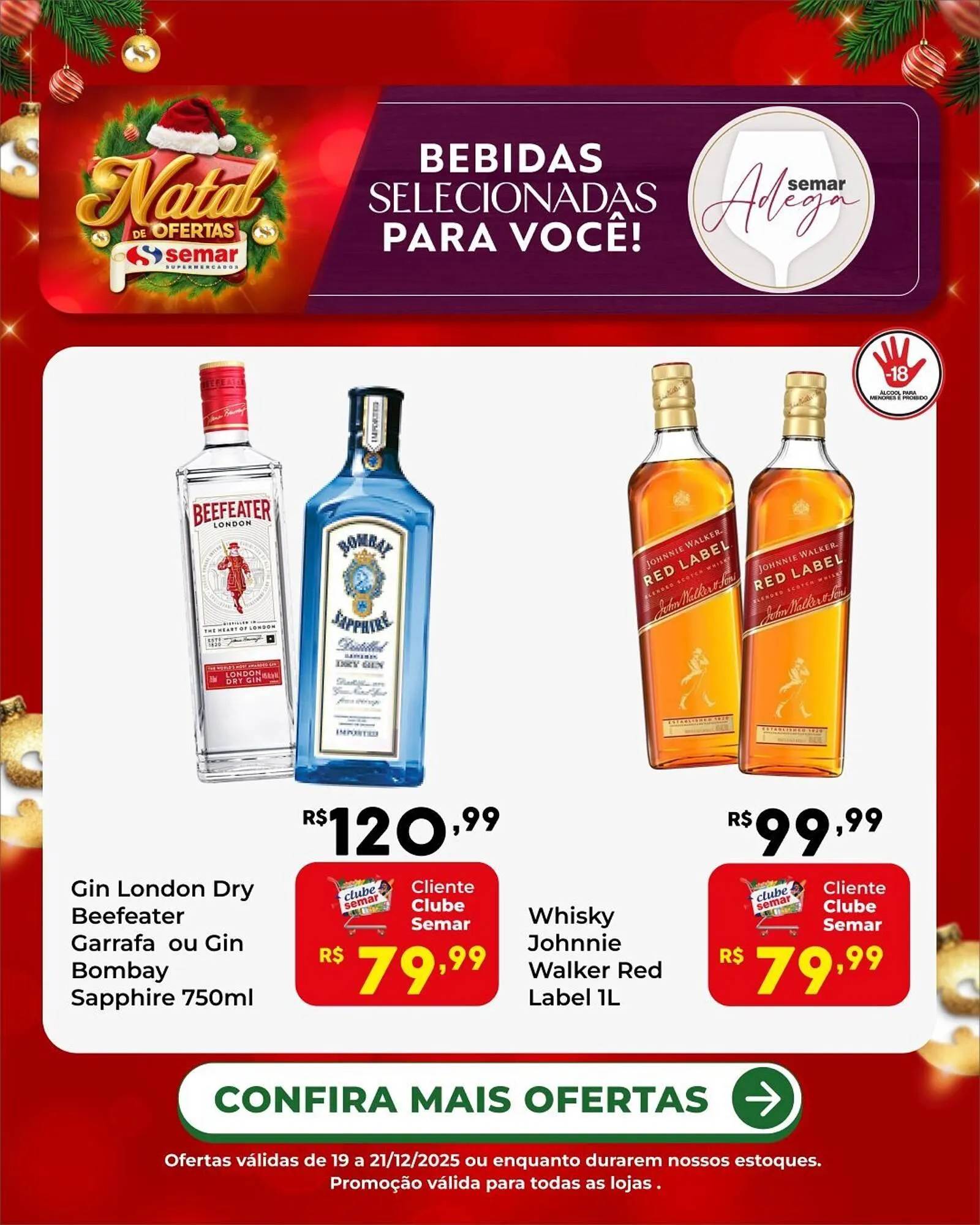 Encarte de Folheto Semar Supermercado 19 de dezembro até 21 de dezembro 2025 - Pagina 1