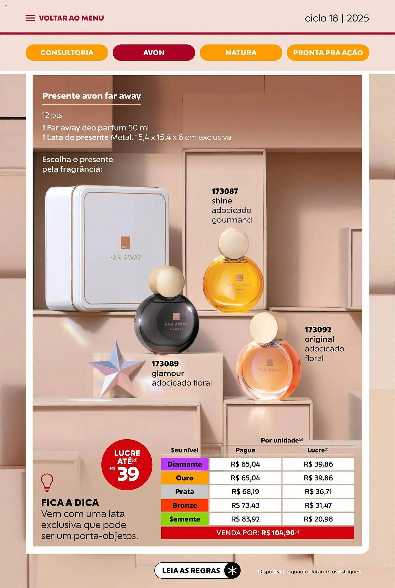 Encarte de Catálogo Avon 29 de outubro até 30 de novembro 2025 - Pagina 10