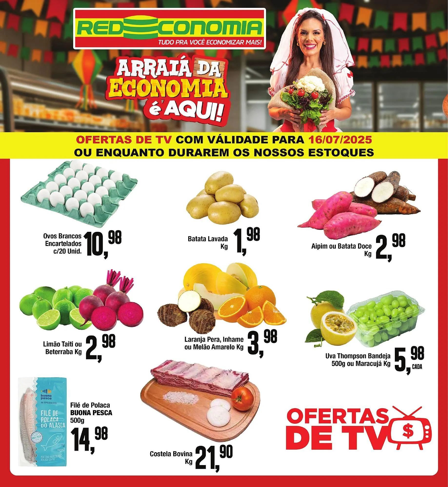 Encarte de Catálogo Rede Economia 16 de julho até 24 de julho 2025 - Pagina 1
