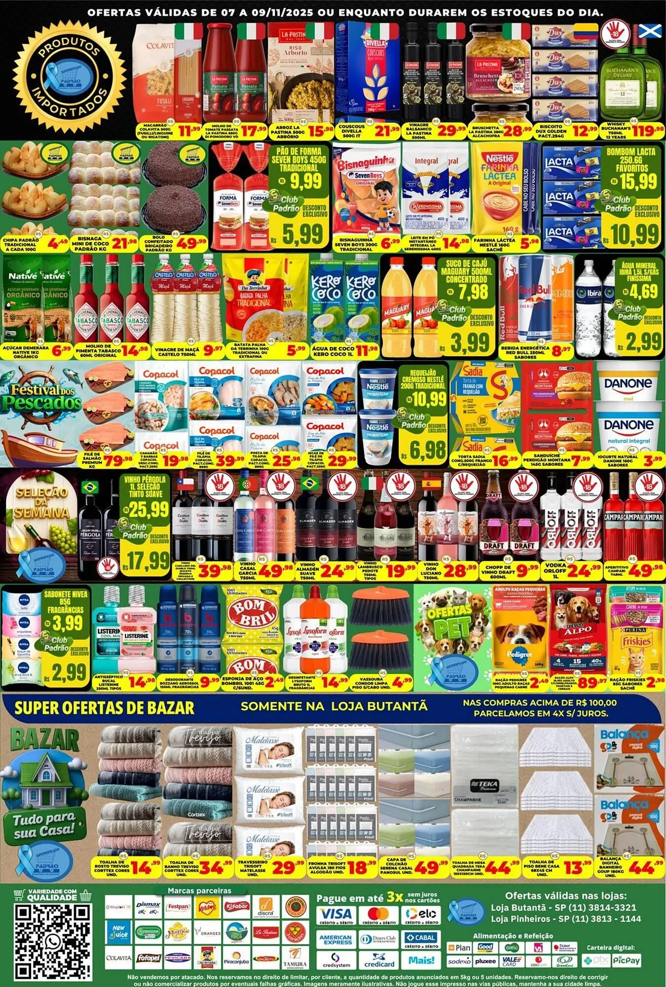 Encarte de Folheto Supermercado Padrão 7 de novembro até 9 de novembro 2025 - Pagina 1
