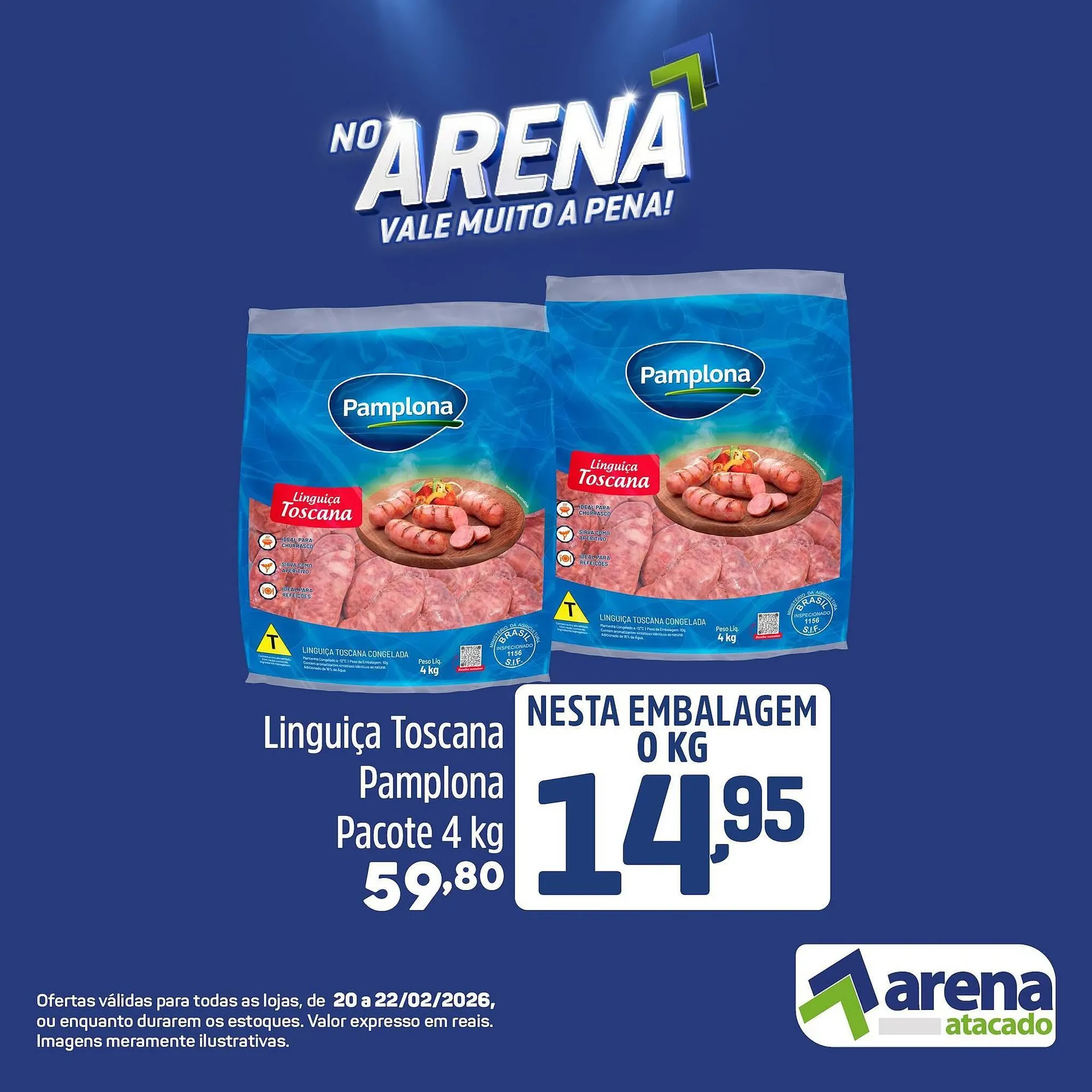 Encarte de Folheto Arena Atacado 20 de fevereiro até 22 de fevereiro 2026 - Pagina 3