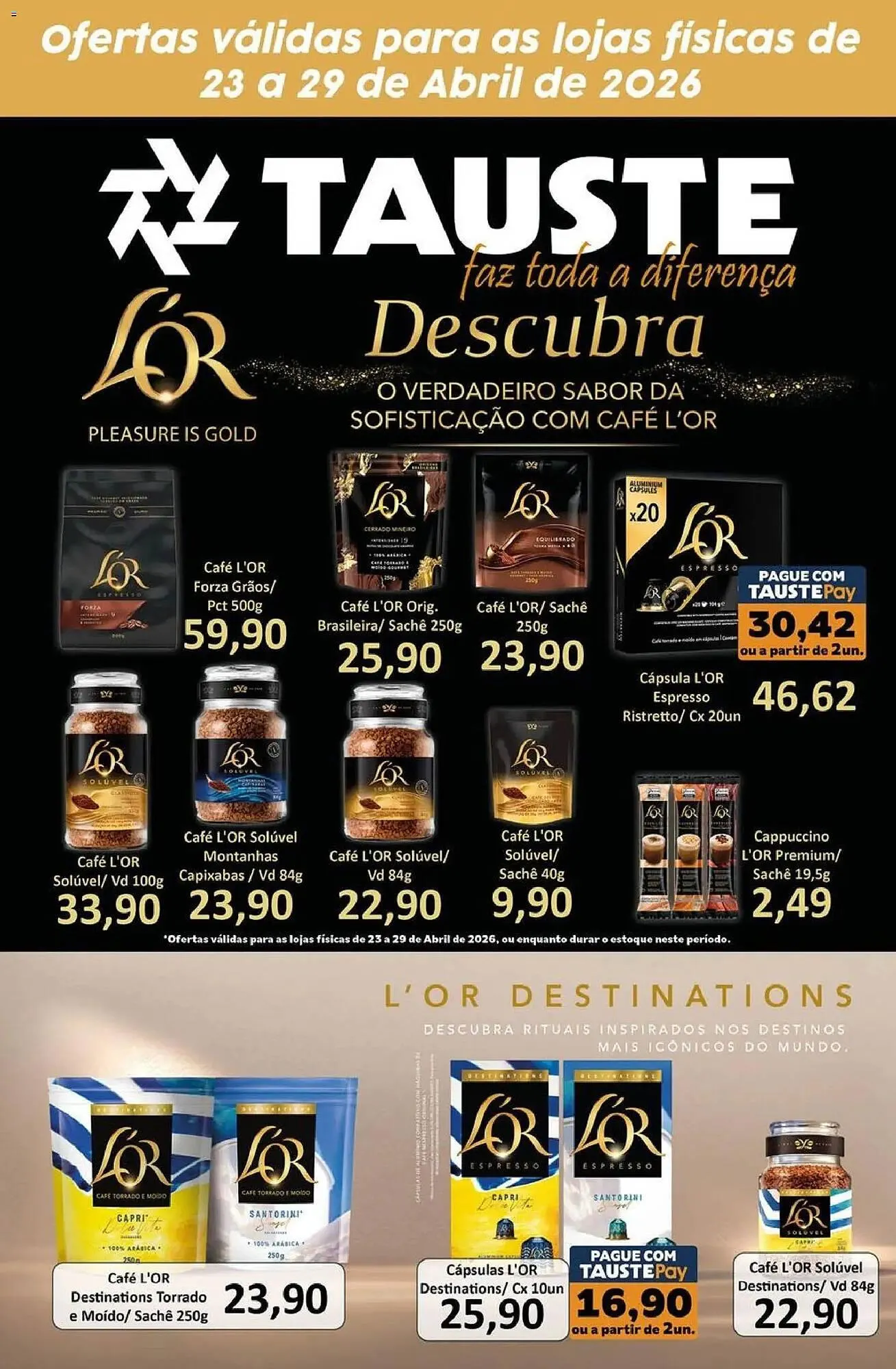 Encarte de Catálogo Supermercados Tauste 23 de abril até 30 de abril 2026 - Pagina 1