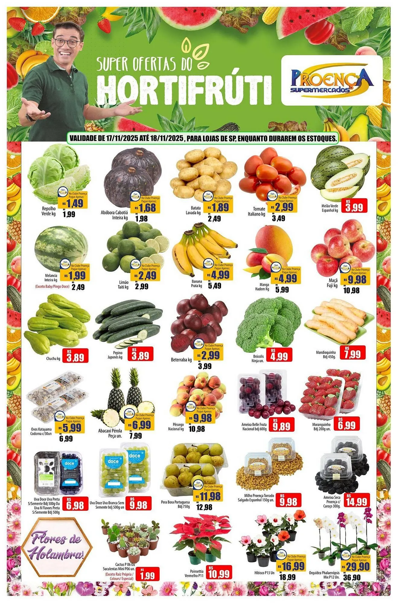 Encarte de Catálogo Proença Supermercados 17 de novembro até 18 de novembro 2025 - Pagina 1