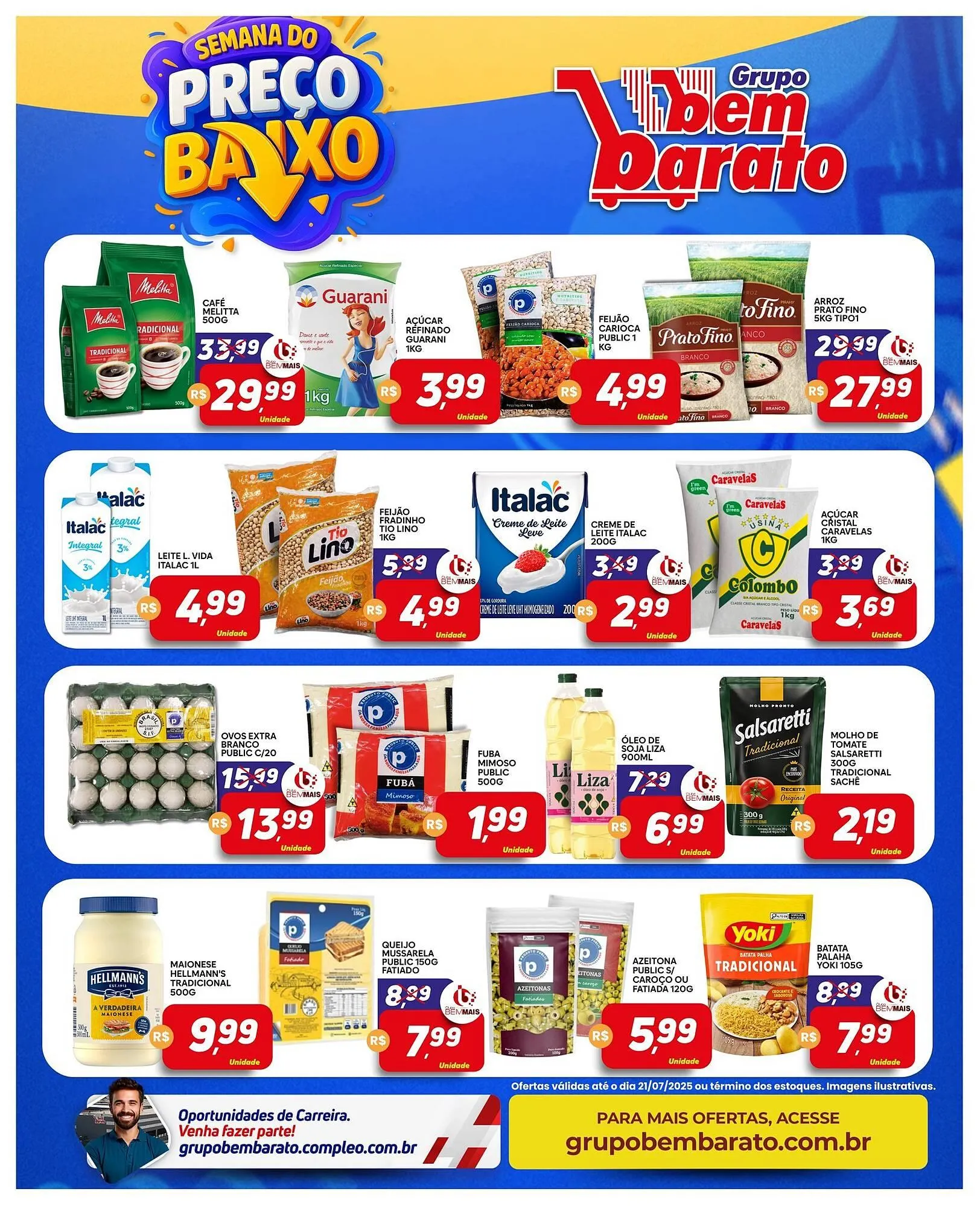 Encarte de Catálogo Supermercado Bem Barato 15 de julho até 22 de julho 2025 - Pagina 2
