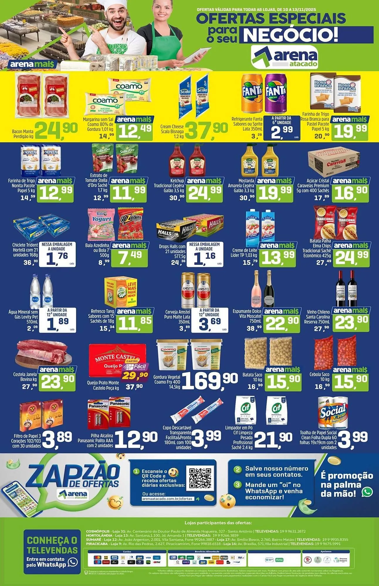 Encarte de Folheto Arena Atacado 10 de novembro até 13 de novembro 2025 - Pagina 1