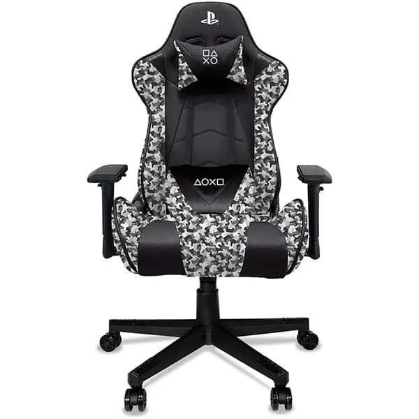 Cadeira Gamer PlayStation, com encosto inclinável e ajuste de altura, Camuflada, PA4D, XL-1315-4D, Playstation - CX 1 UN