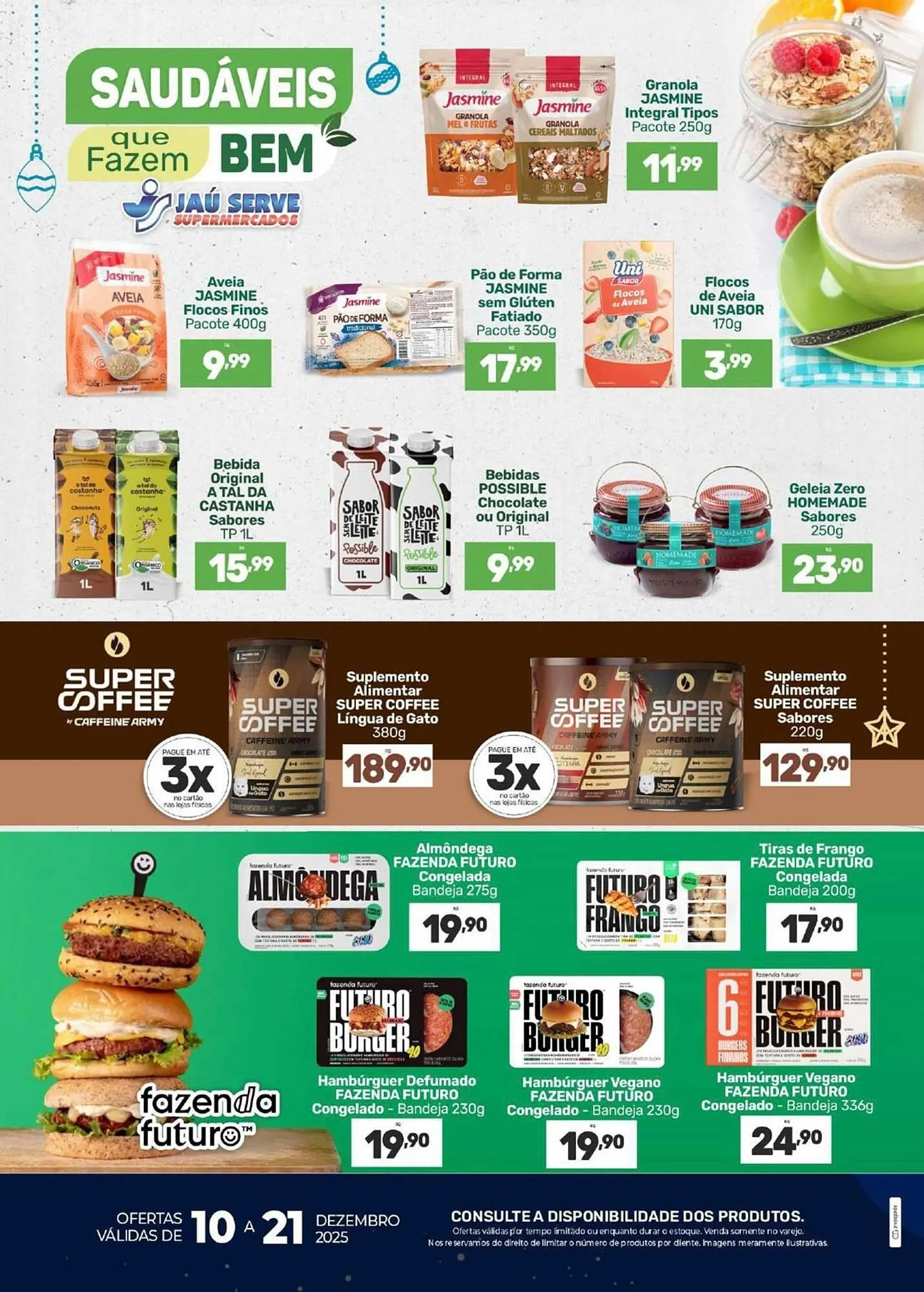 Encarte de Catálogo Supermercados Jau Serve 10 de dezembro até 21 de dezembro 2025 - Pagina 2