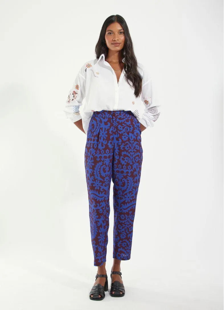 Camisa voil bordado joie de vivre branco