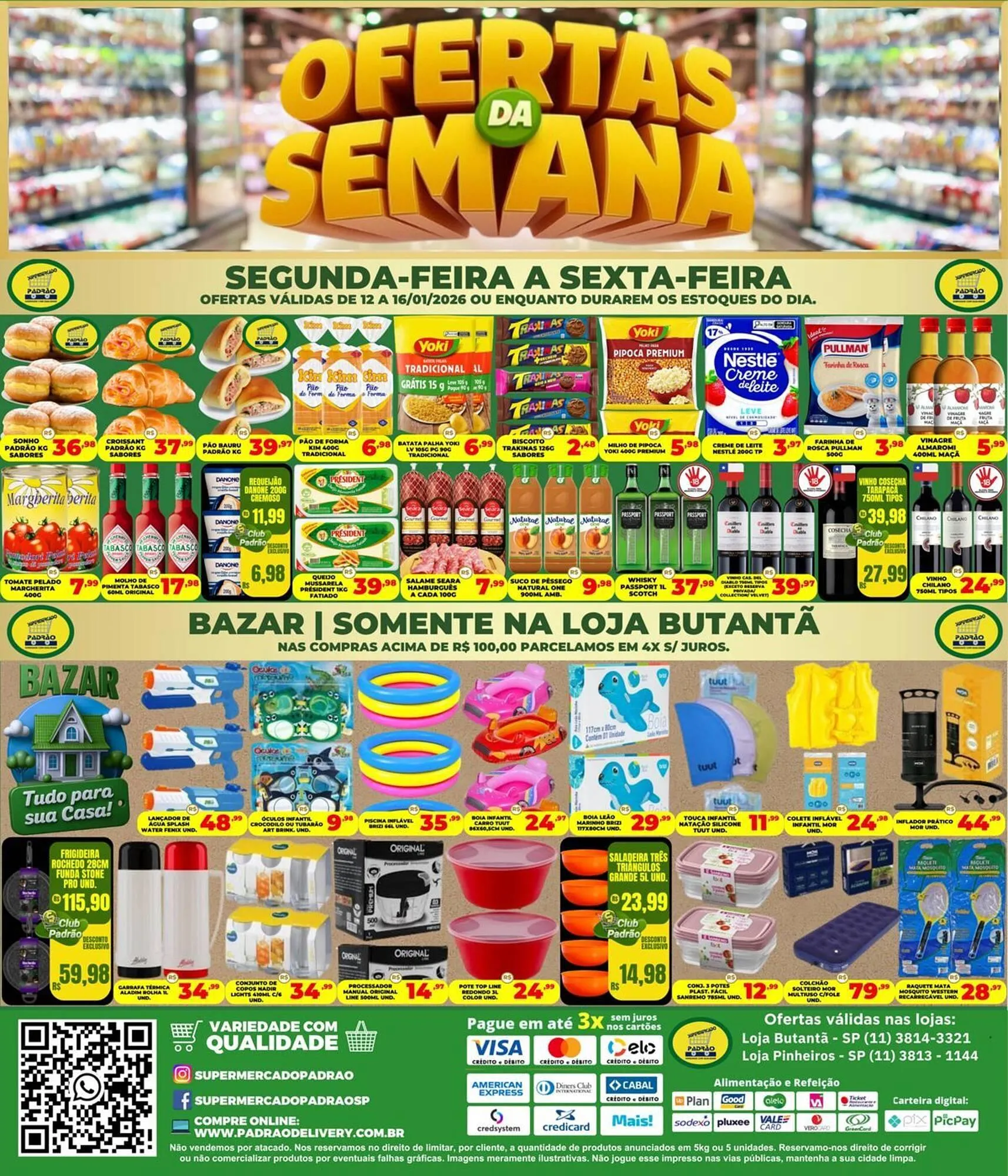 Encarte de Folheto Supermercado Padrão 12 de janeiro até 16 de janeiro 2026 - Pagina 1