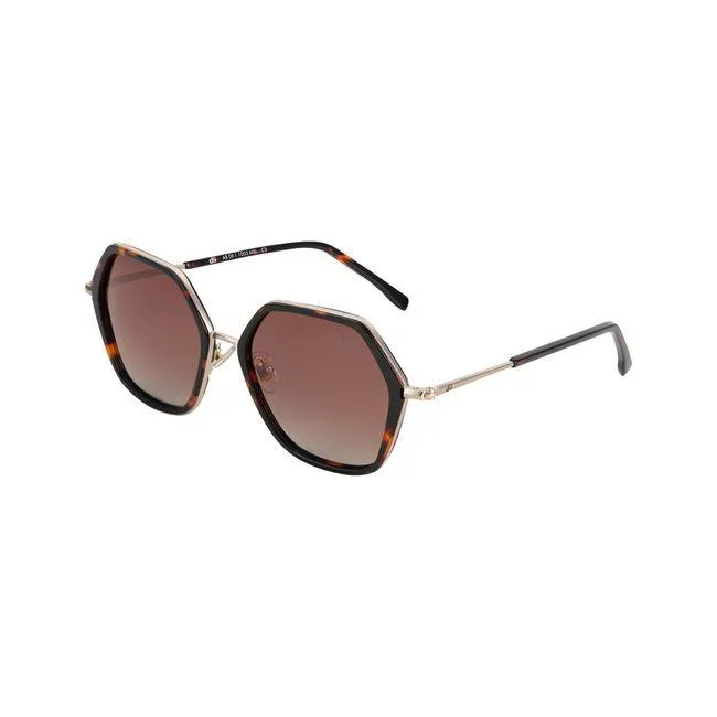 Óculos de sol Dii Collection, modelo SOL 1003, cor Demi Marrom, tamanho 55