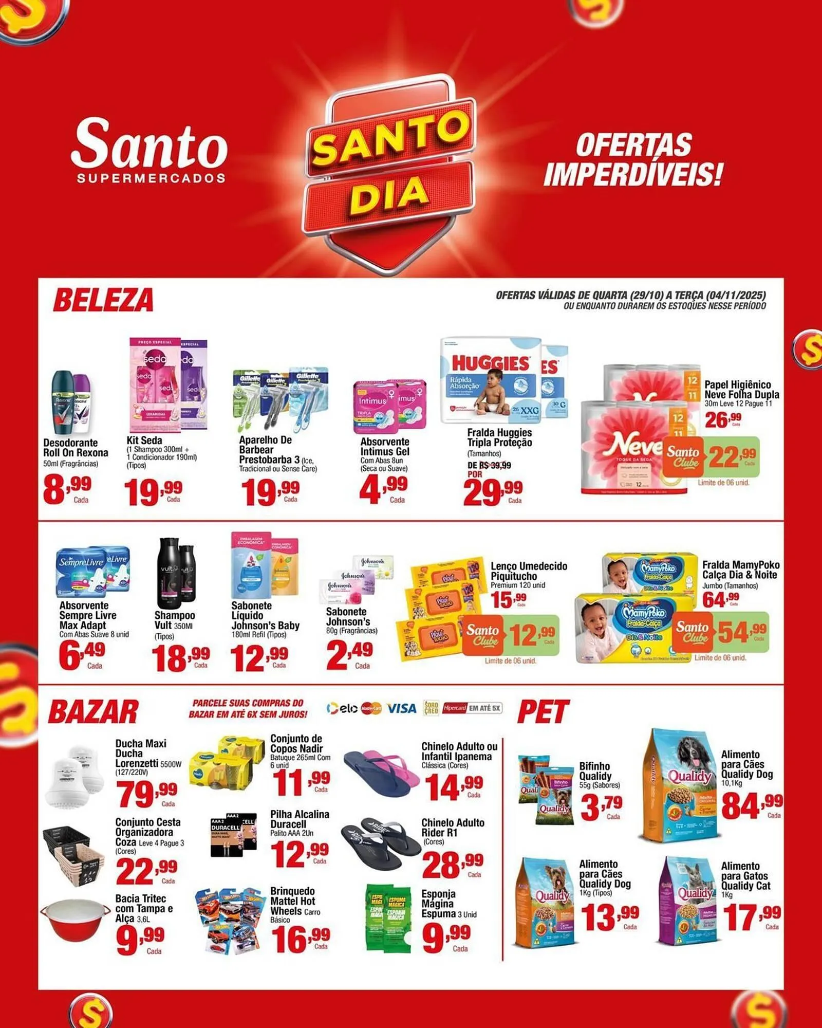 Encarte de Catálogo Santo Supermercados 3 de novembro até 4 de novembro 2025 - Pagina 4