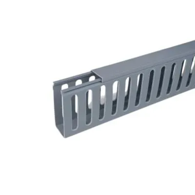 Canaleta HD-12P 110x80 Cinza Barra de 2 Metros - Hellerman - Referência: 01.18.10566/6