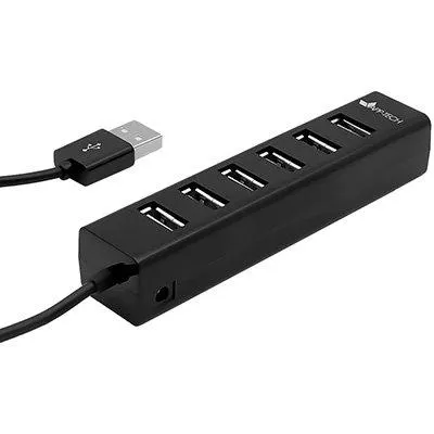 Hub usb 7 portas 2.0, preto, EU-160B, App-tech - 1 UN