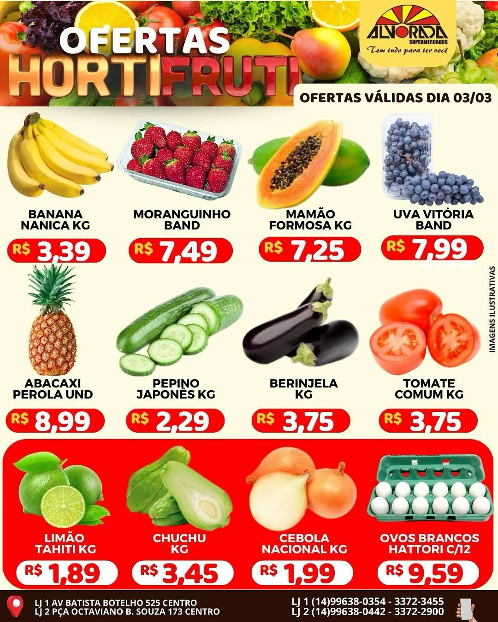 Encarte de Catálogo Alvorada Supermercados 3 de março até 3 de março 2026 - Pagina 1