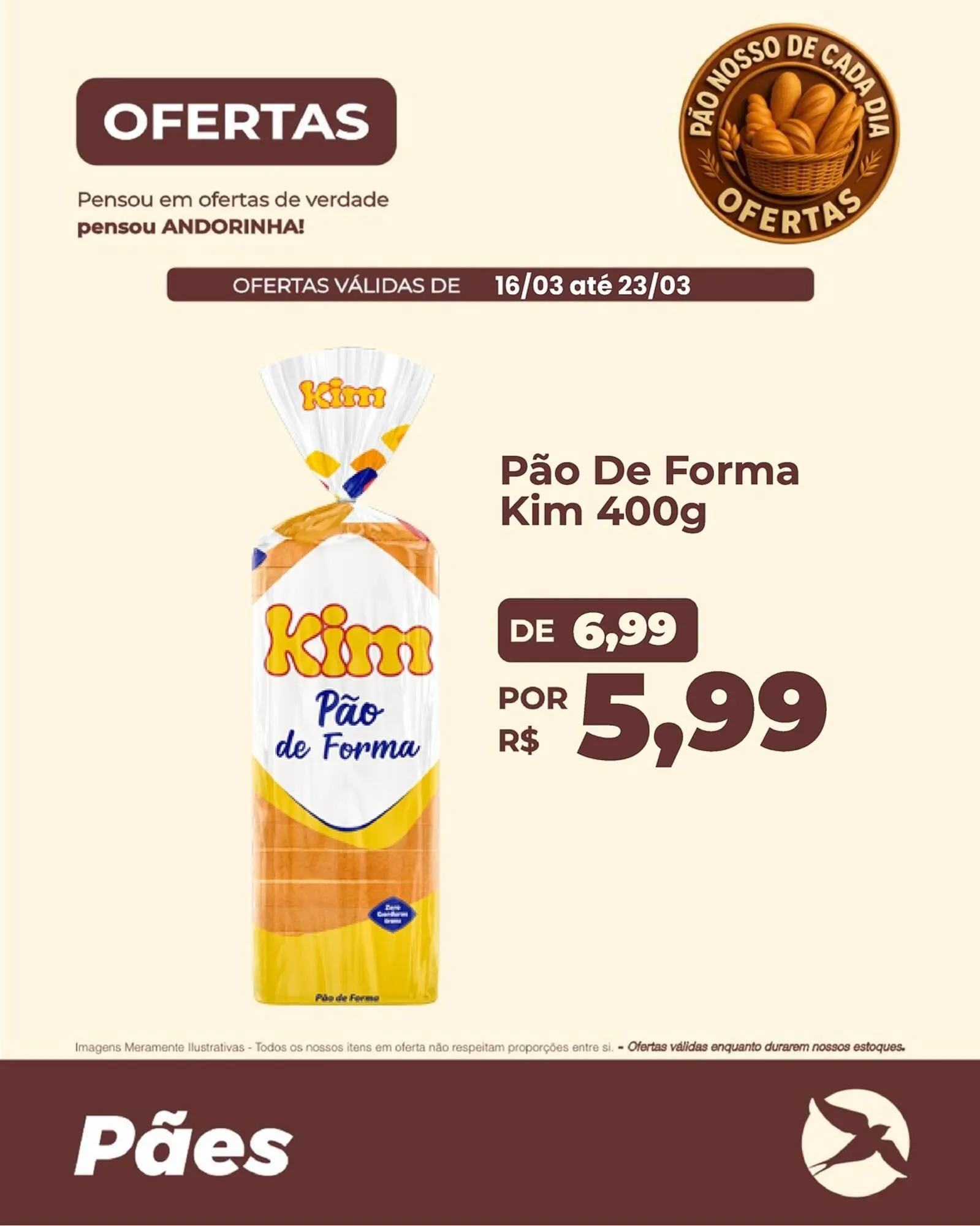 Encarte de Folheto Andorinha Hipermercado 16 de março até 23 de março 2026 - Pagina 1