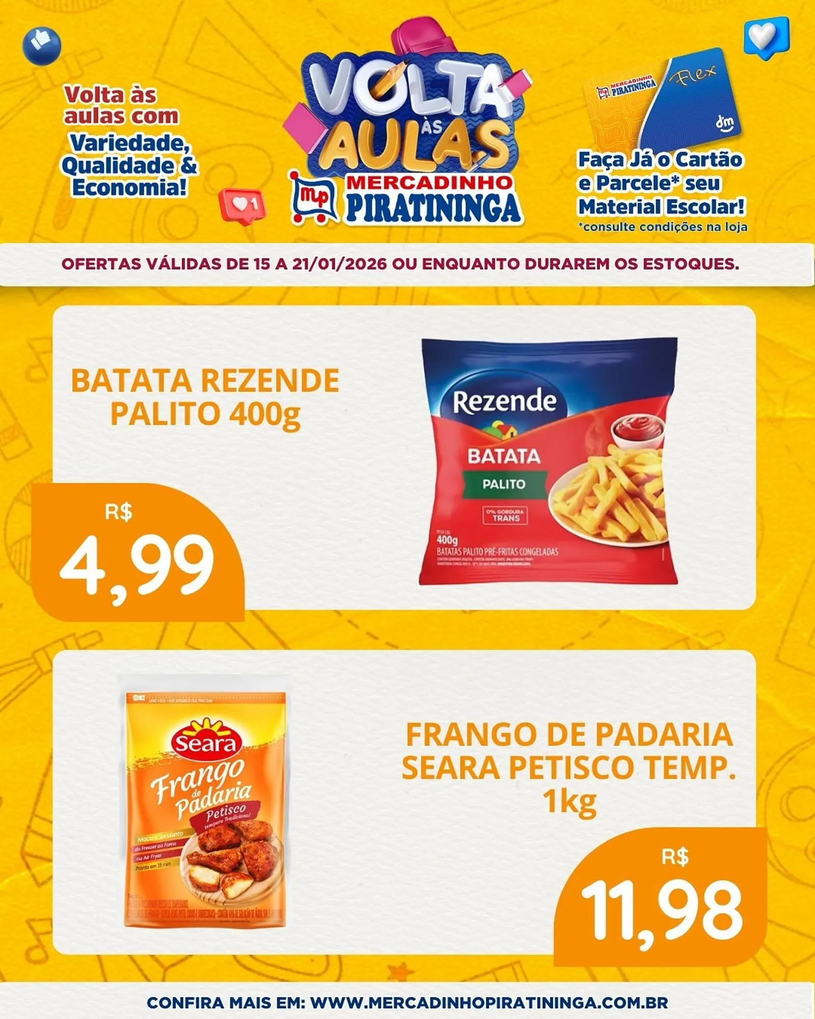 Encarte de Catálogo Mercadinho Piratininga 15 de janeiro até 21 de janeiro 2026 - Pagina 2