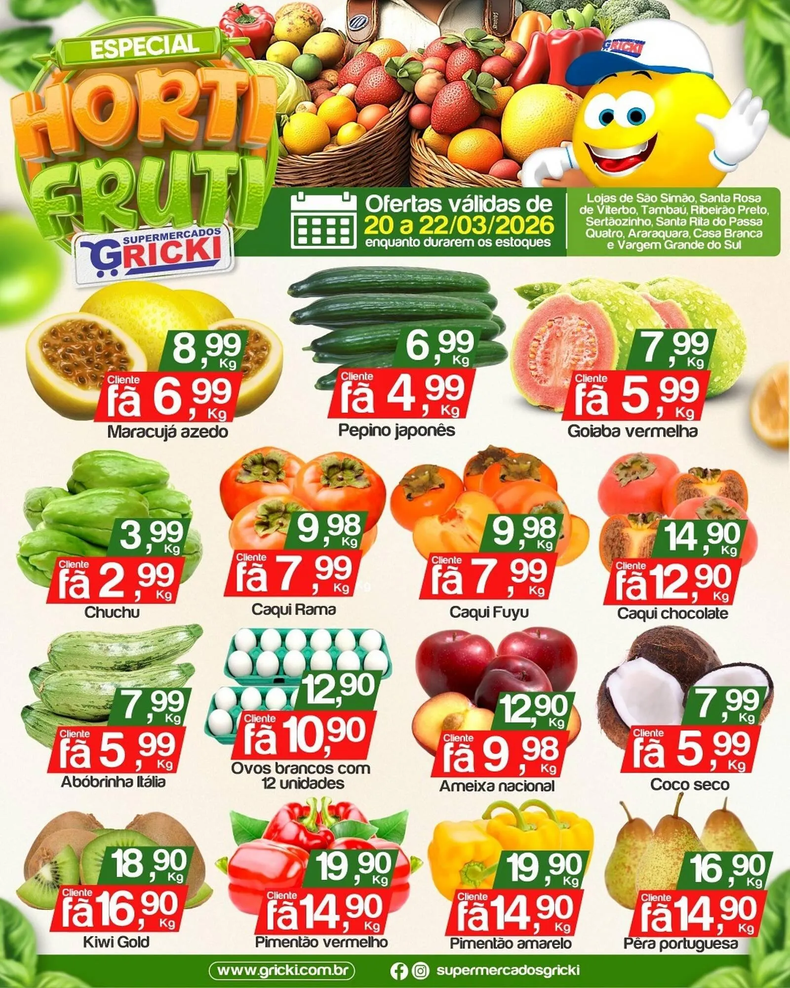 Encarte de Catálogo Supermercados Gricki 20 de março até 22 de março 2026 - Pagina 2