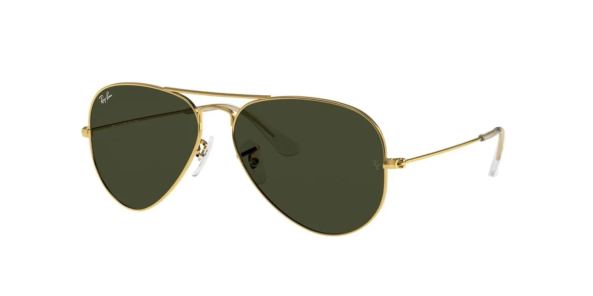Óculos de sol Unissex Ray Ban Aviador RB3025L Cor Ouro