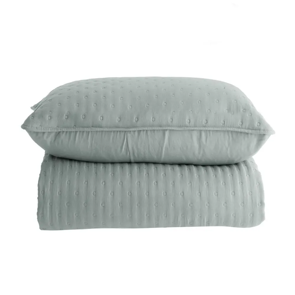 Kit Colcha Solteiro Chamonix 100% Poliéster Azul 2 Peças 160x240cm 20385 - BecaDecor