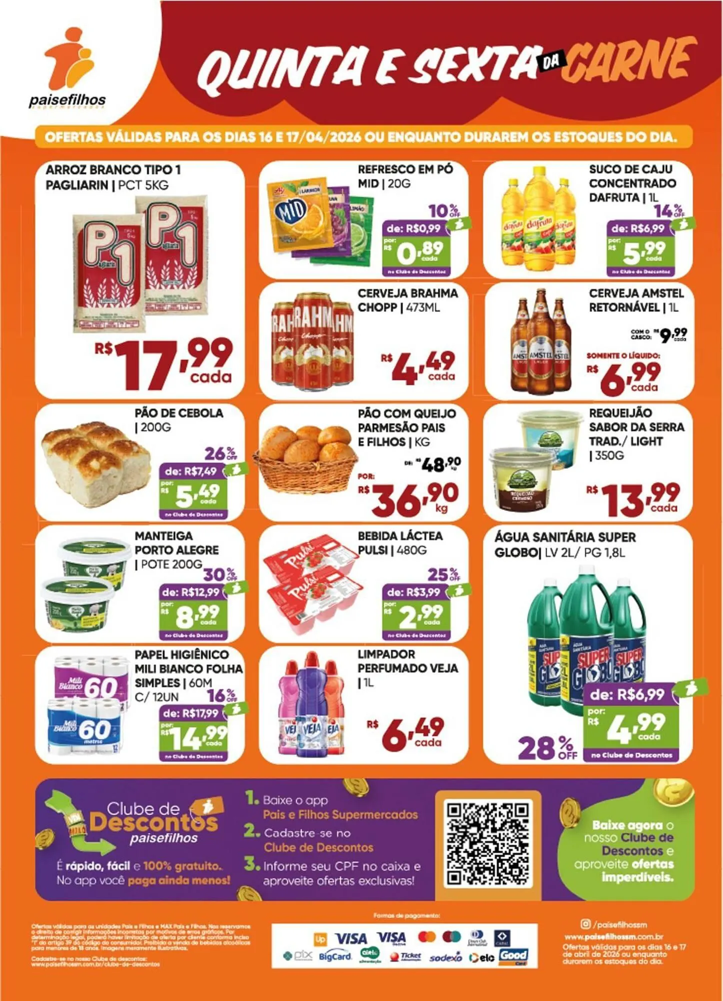 Encarte de Catálogo Pais e Filhos Supermercados 16 de abril até 17 de abril 2026 - Pagina 2