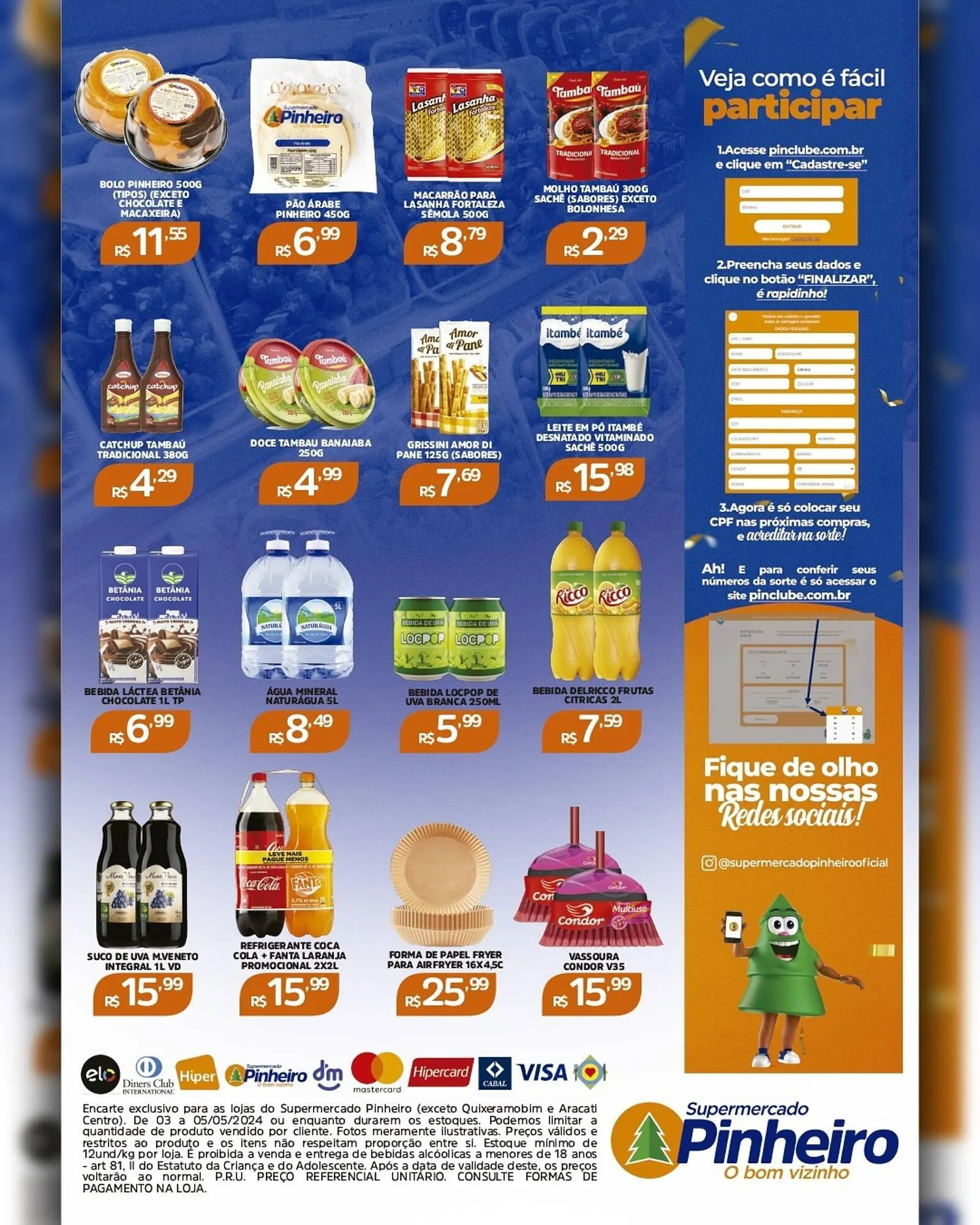 Encarte de Catálogo Pinheiro Supermercado 3 de maio até 5 de maio 2024 - Pagina 2