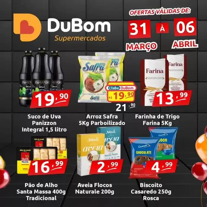 Encarte de Encarte Dubom Supermercados 31 de março até 6 de abril 2025 - Pagina 1
