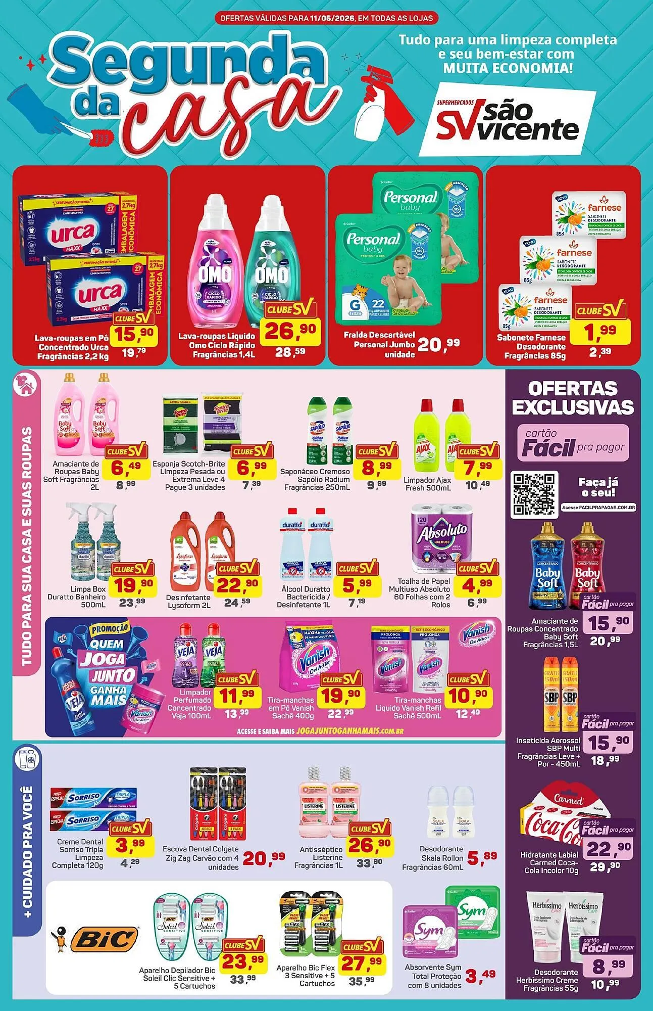Encarte de Catálogo Supermercados São Vicente 11 de maio até 11 de maio 2026 - Pagina 1