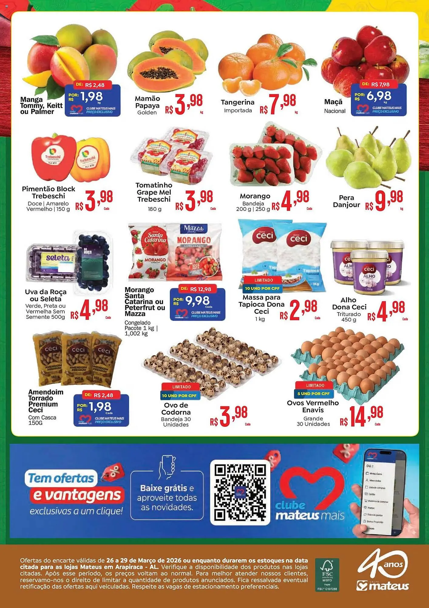 Encarte de Catálogo Supermercados Mateus 26 de março até 29 de março 2026 - Pagina 2