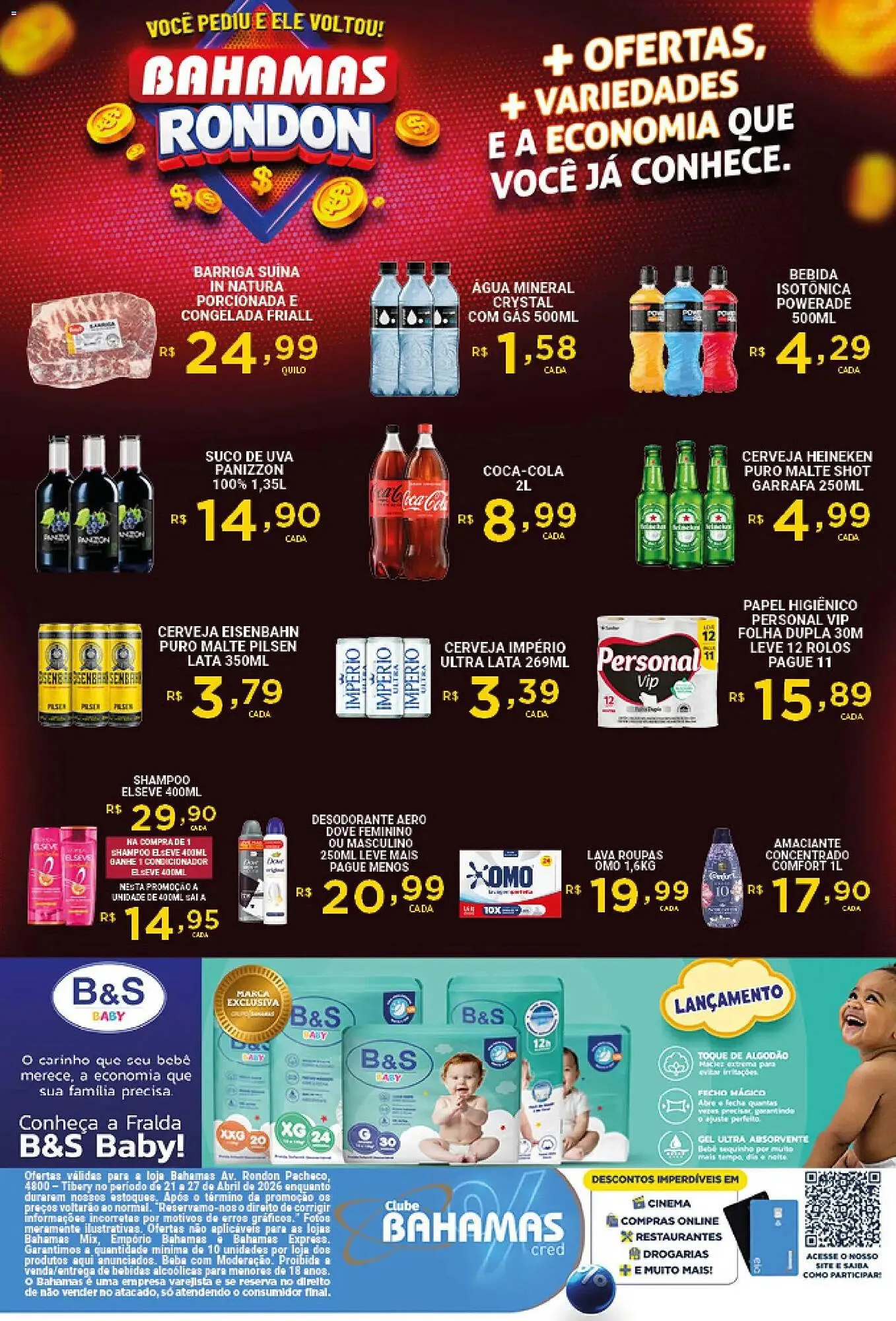 Encarte de Catálogo Bahamas Supermercados 21 de abril até 27 de abril 2026 - Pagina 2
