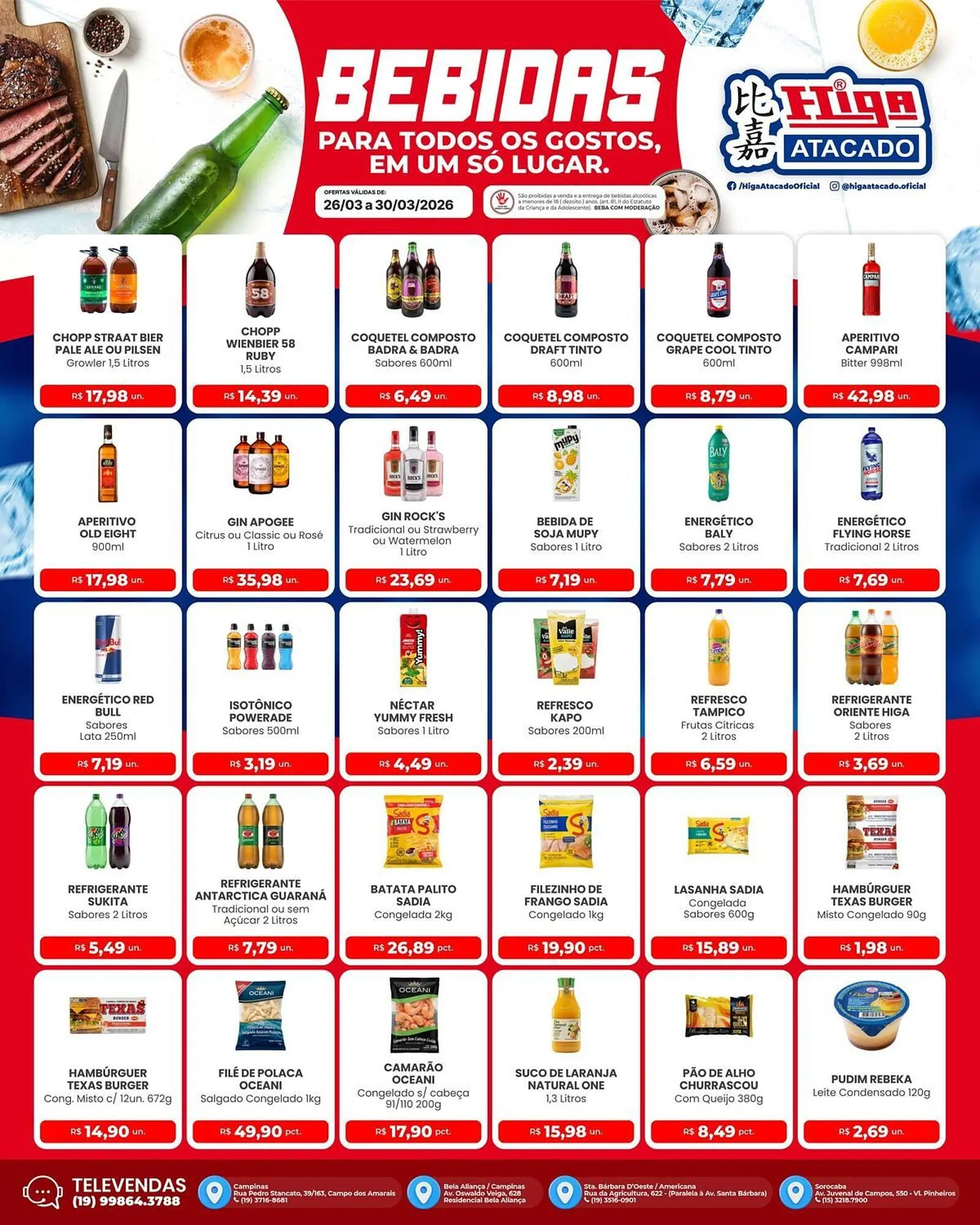 Encarte de Folheto Higa Atacado 26 de março até 30 de março 2026 - Pagina 3