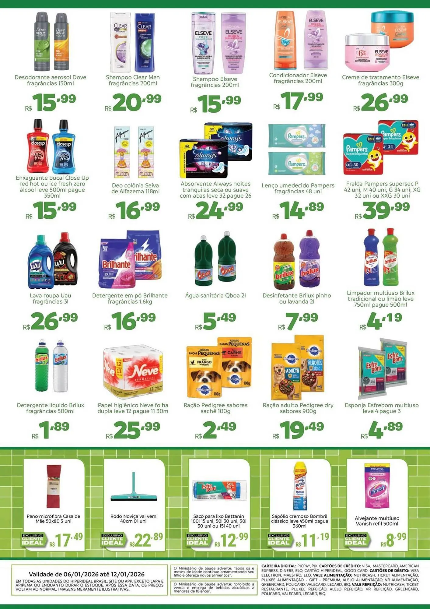 Encarte de Catálogo Hiperideal Supermercados 6 de janeiro até 12 de janeiro 2026 - Pagina 4