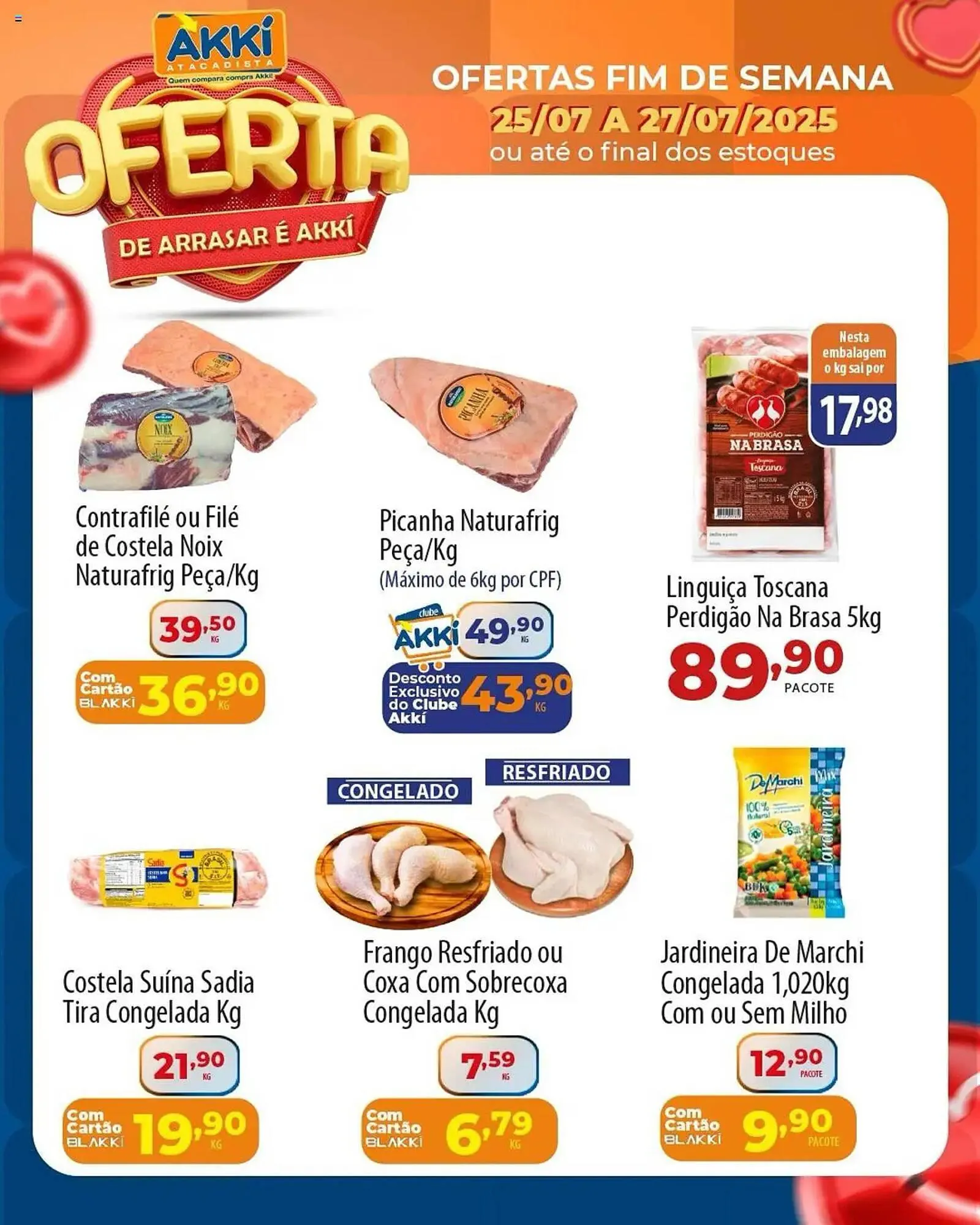 Encarte de Catálogo Akki Atacadista 25 de julho até 27 de julho 2025 - Pagina 1