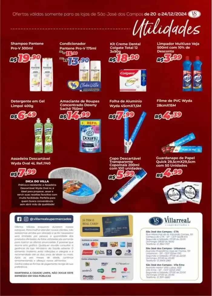Encarte de Ofertas Villarreal Supermercados 20 de dezembro até 24 de dezembro 2024 - Pagina 8
