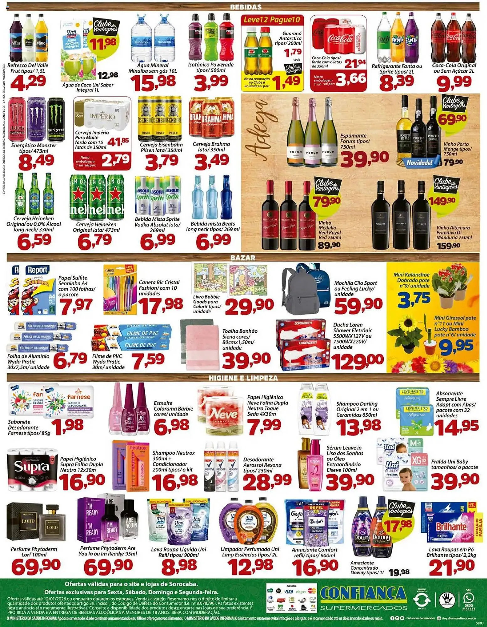 Encarte de Catálogo Confiança Supermercados 9 de janeiro até 12 de janeiro 2026 - Pagina 4