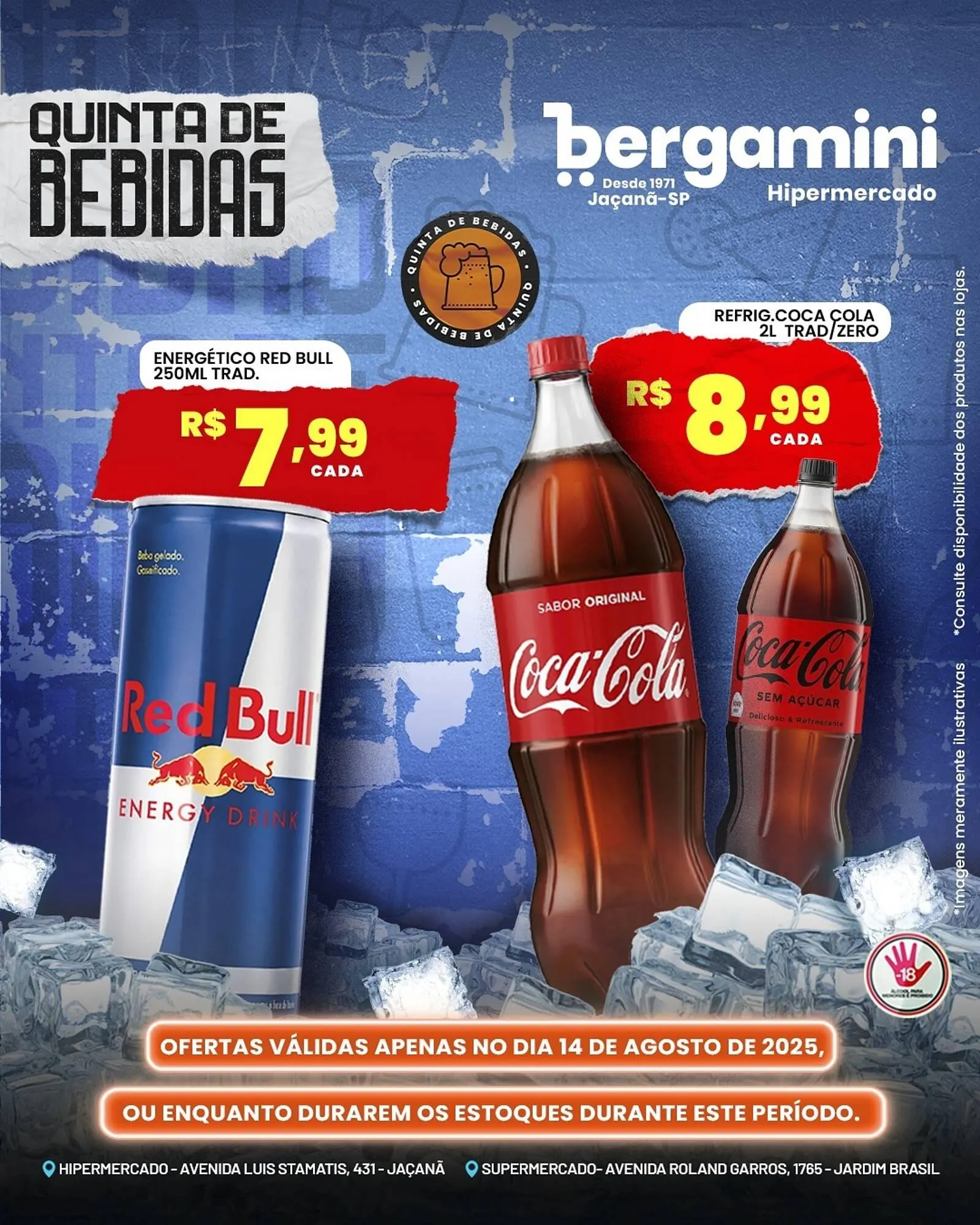 Encarte de Catálogo Supermercado Bergamini 13 de agosto até 14 de agosto 2025 - Pagina 1