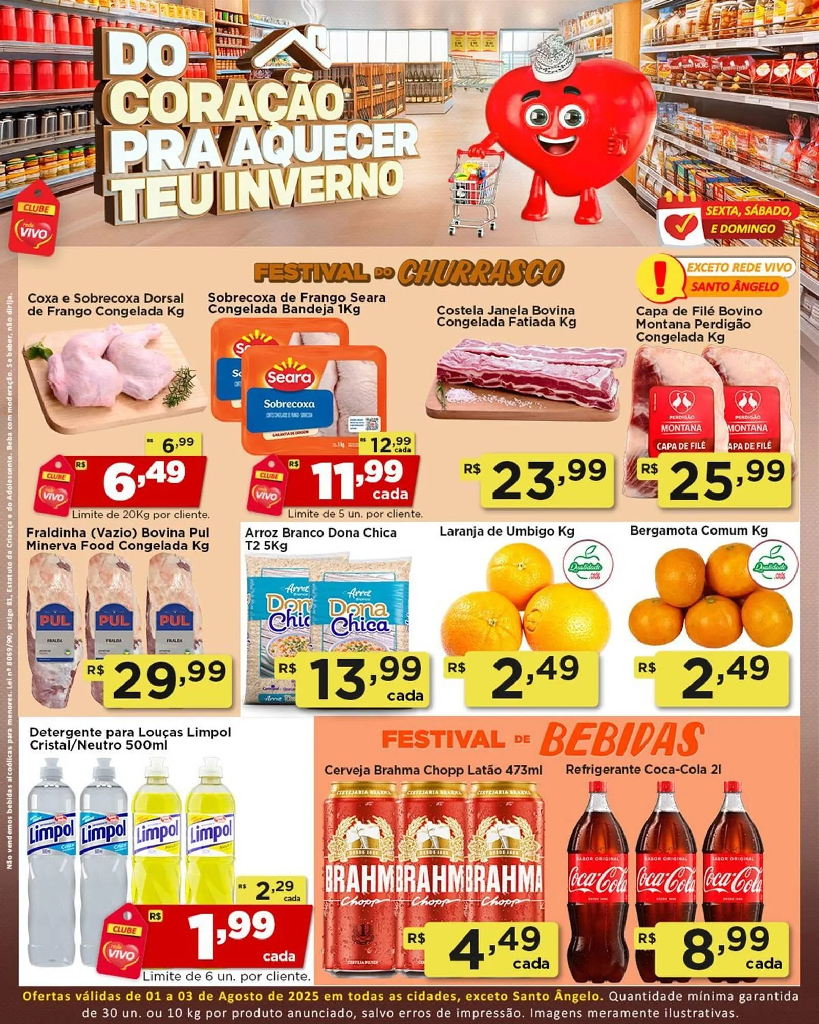 Encarte de Catálogo Rede Vivo 1 de agosto até 3 de agosto 2025 - Pagina 1