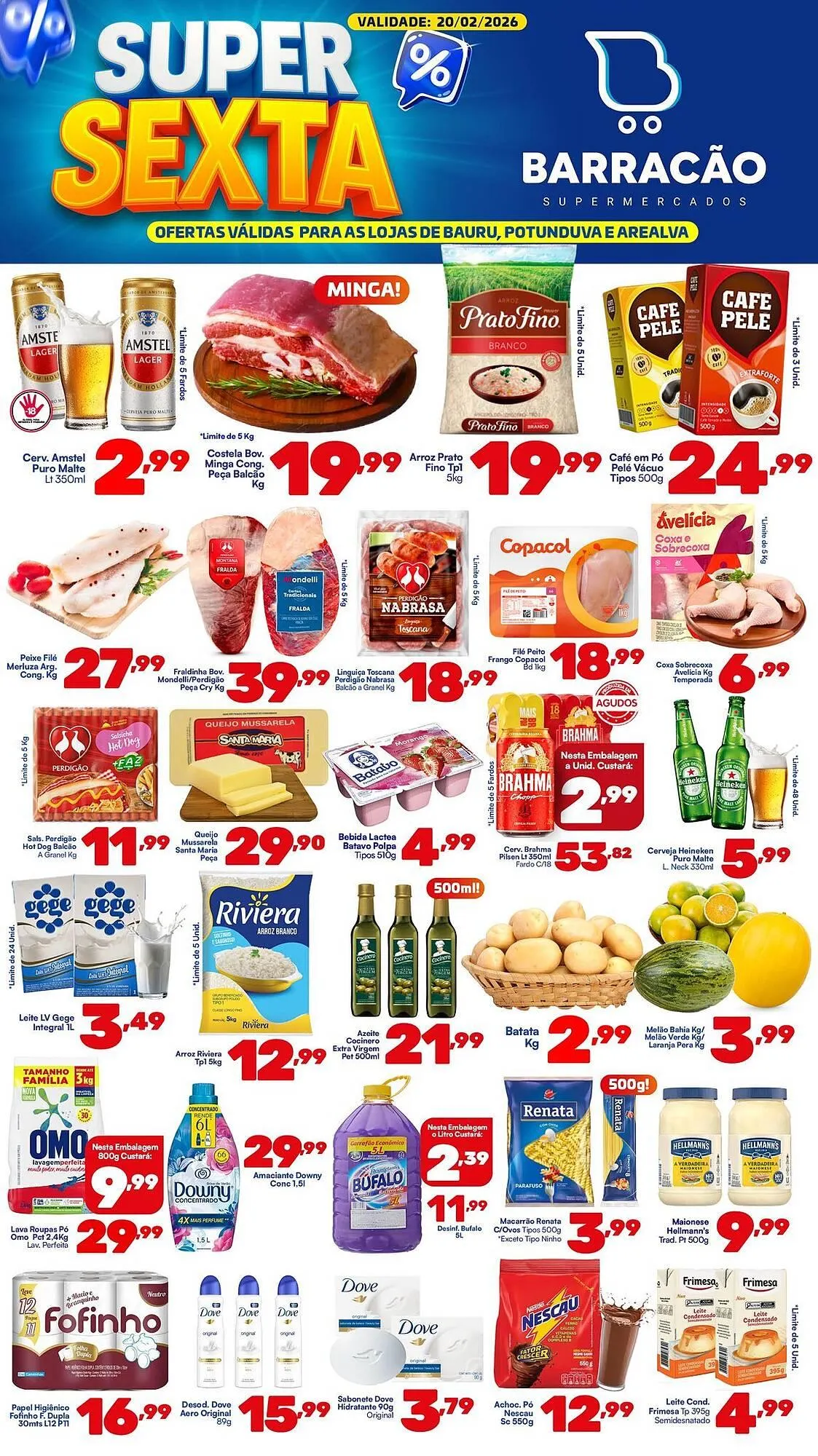 Encarte de Catálogo Barracão Supermercado 20 de fevereiro até 20 de fevereiro 2026 - Pagina 1