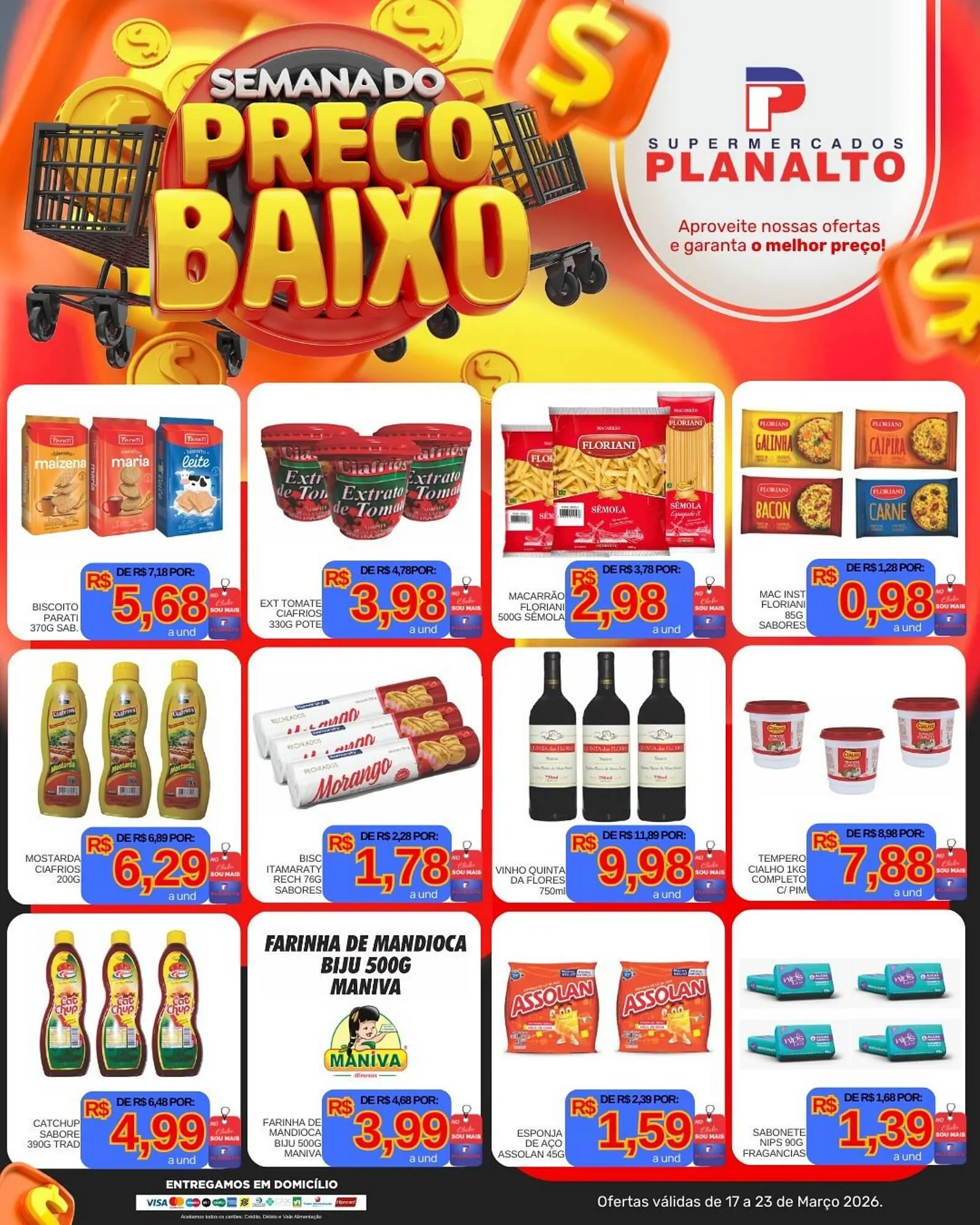 Encarte de Catálogo Supermercados Planalto 20 de março até 23 de março 2026 - Pagina 1