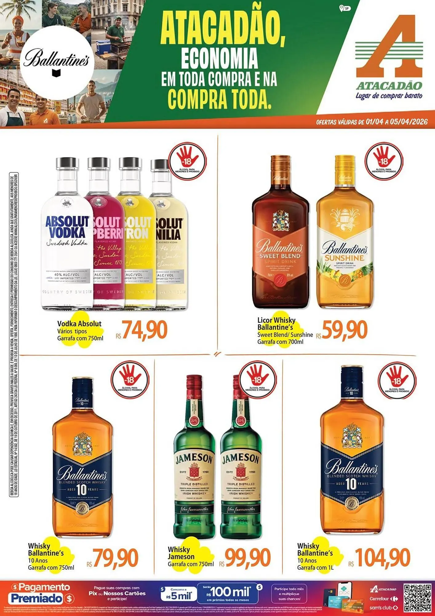 Encarte de Folheto Atacadão 1 de abril até 5 de abril 2026 - Pagina 1