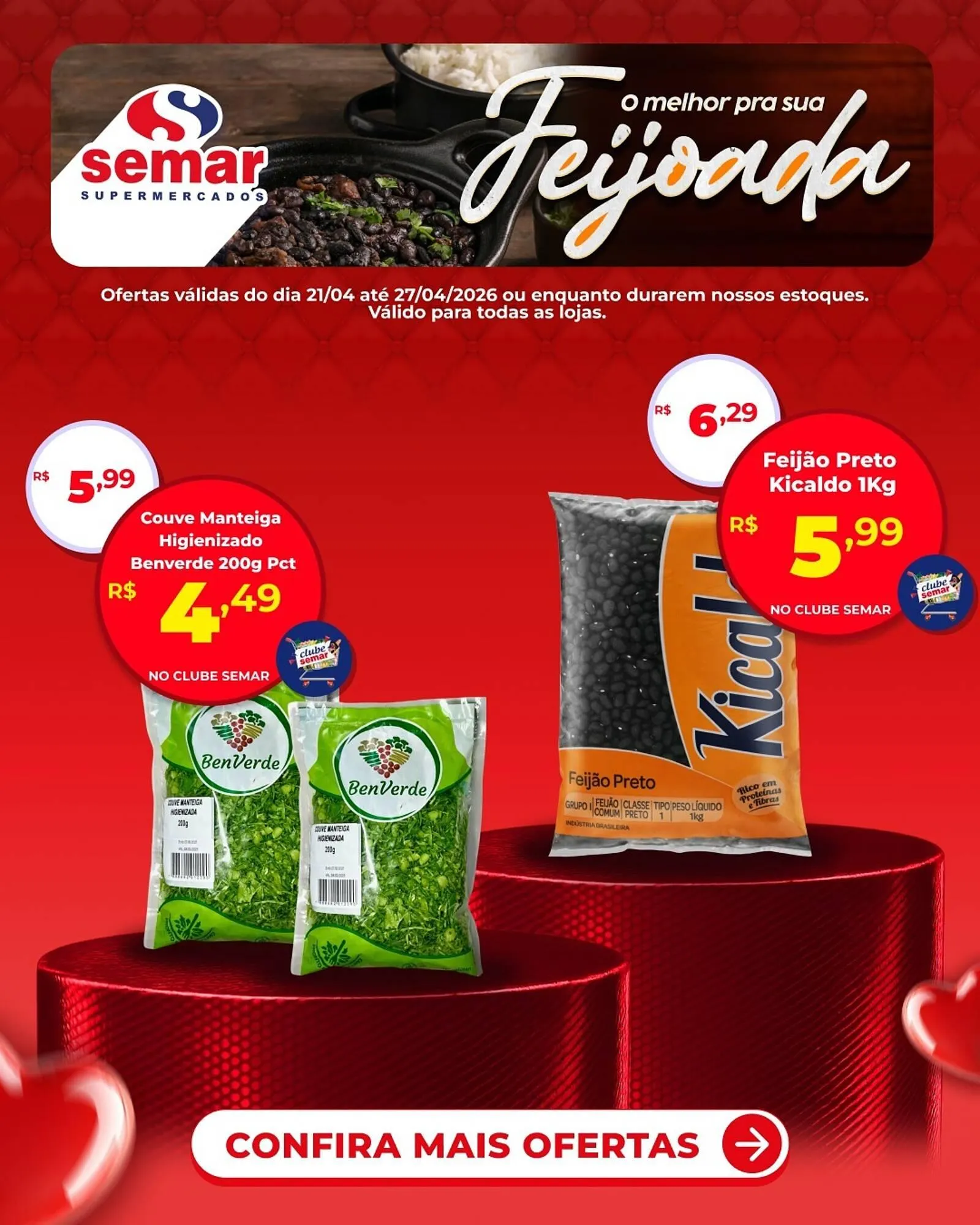 Encarte de Folheto Semar Supermercado 26 de abril até 27 de abril 2026 - Pagina 1